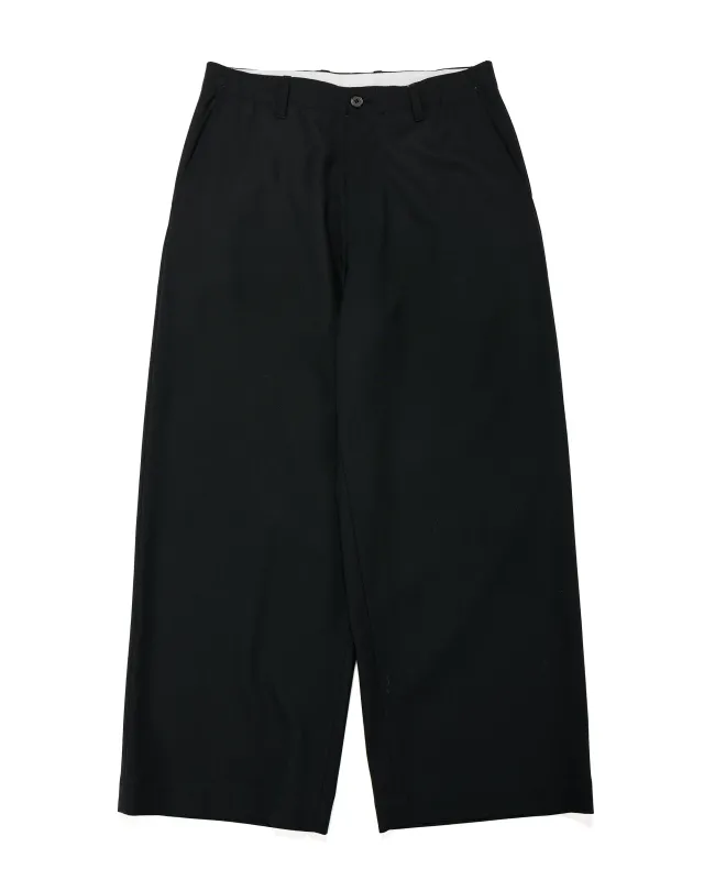 Universal Products Summer Wool Wide Trousers Black made by Lost & Found