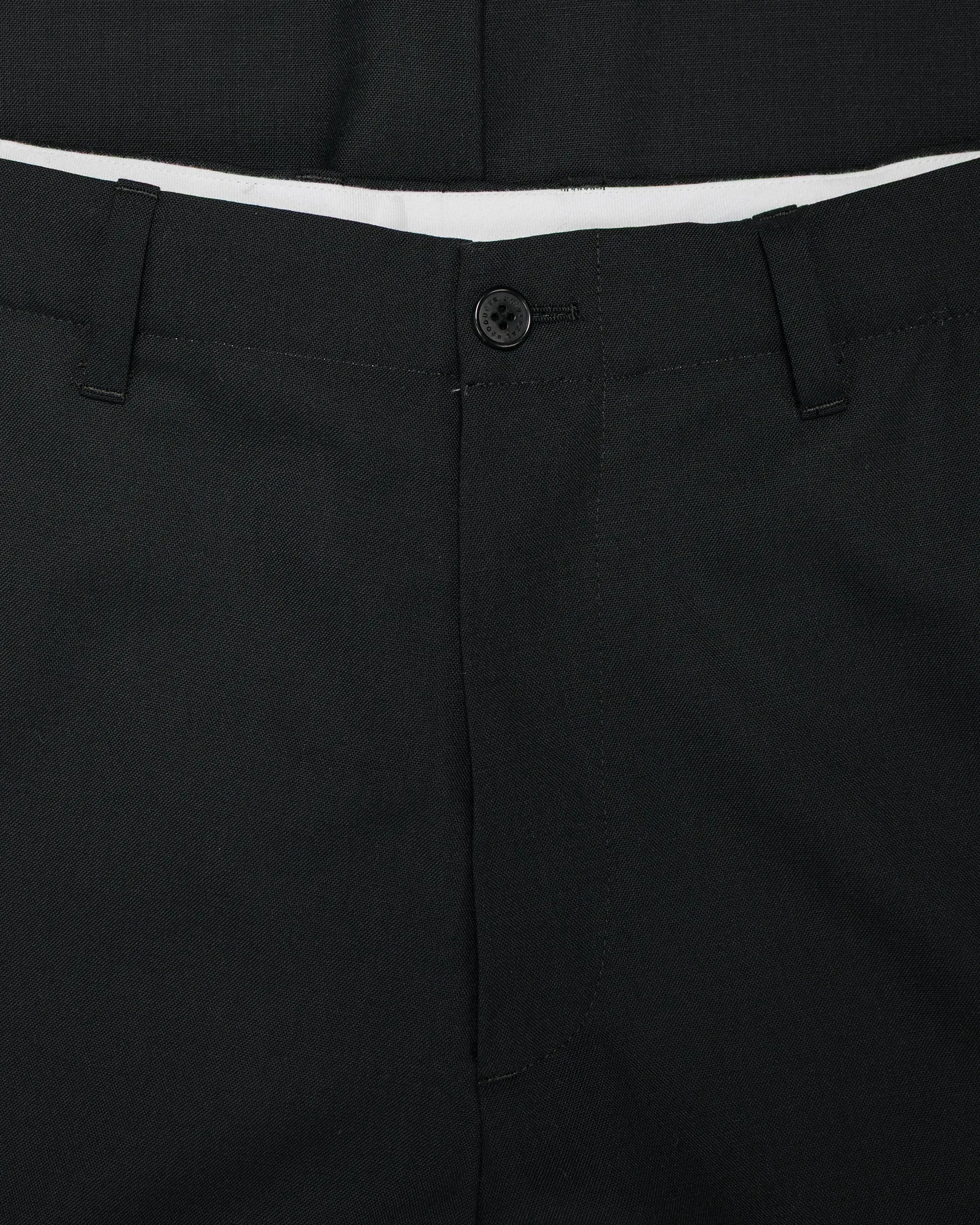 Universal Products Summer Wool Wide Trousers Black sold by Lost & Found product image thumbnail 5