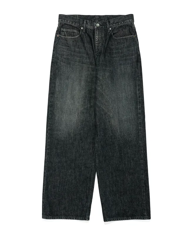 Universal Products 5Pocket Buggie Denim Pants Wash Black sold by Lost & Found