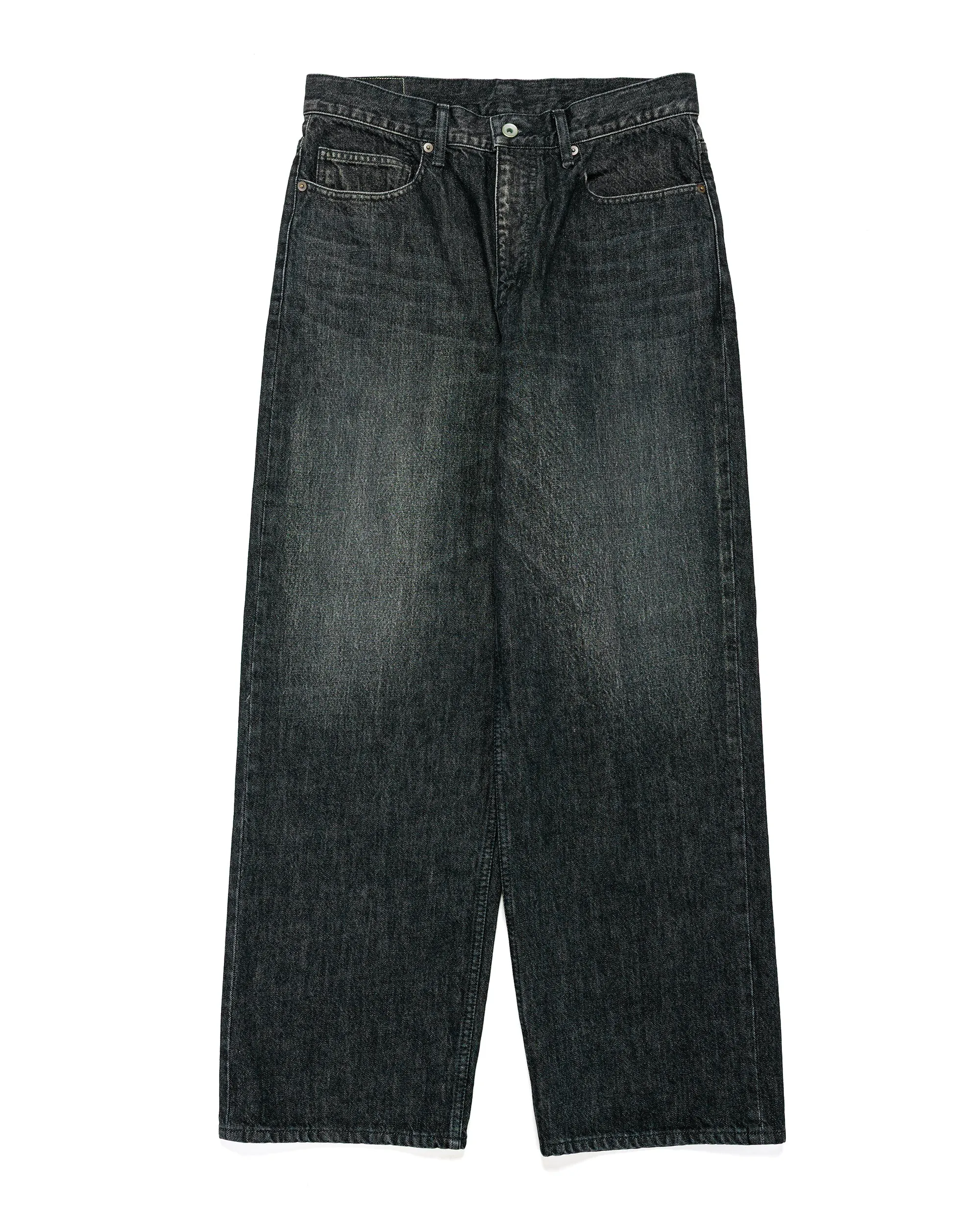 Universal Products 5Pocket Buggie Denim Pants Wash Black sold by Lost & Found