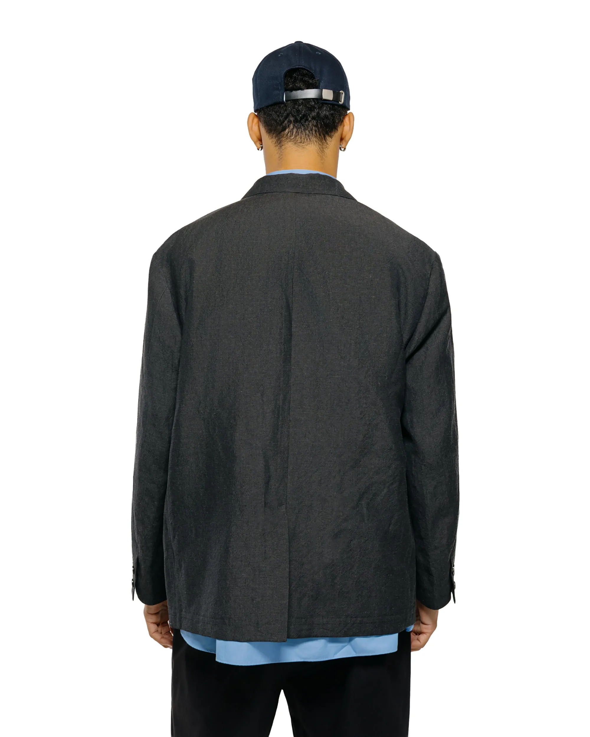 Universal Products Wool Linen 2B Jacket Charcoal sold by Lost & Found product image thumbnail 3