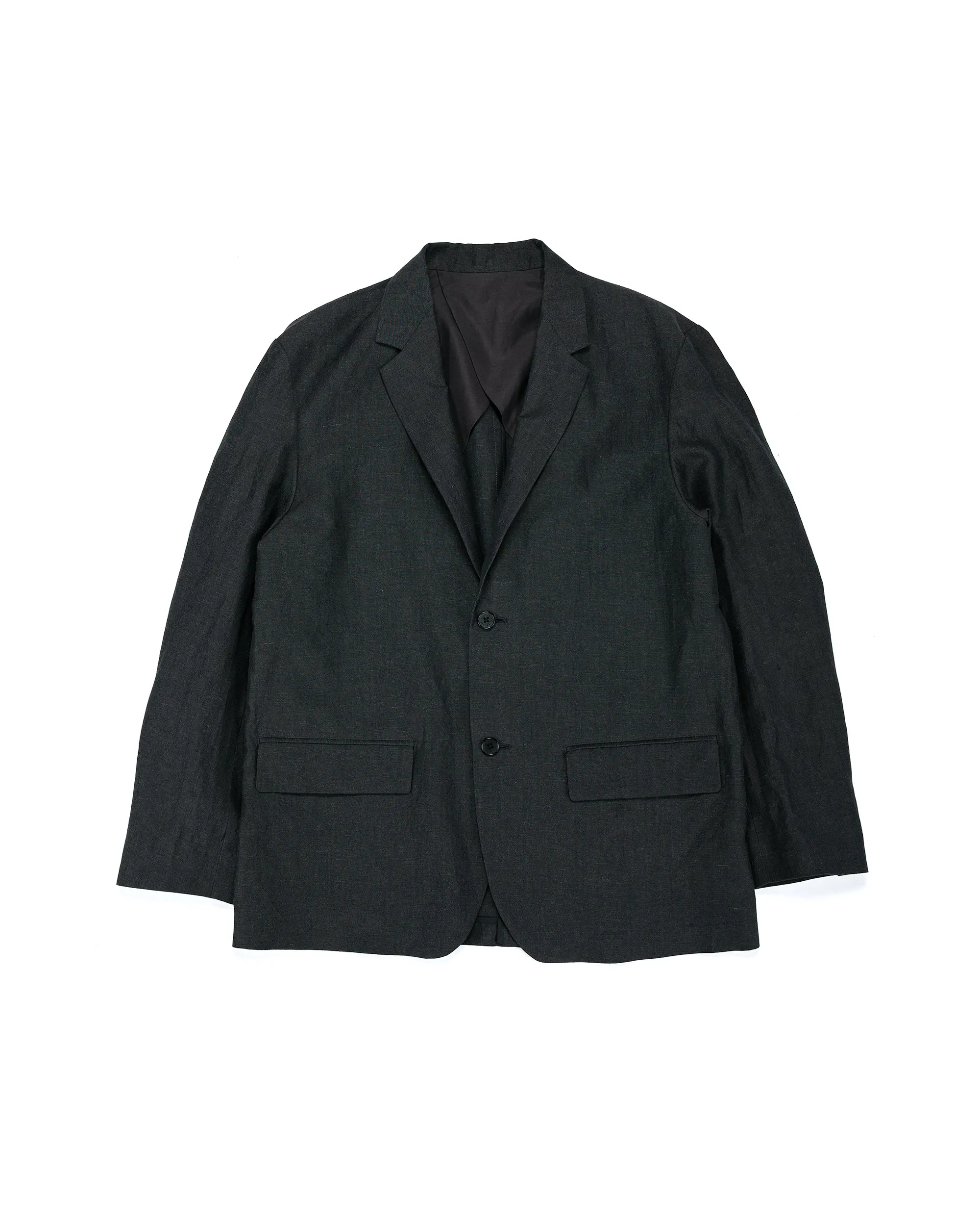Universal Products Wool Linen 2B Jacket Charcoal sold by Lost & Found