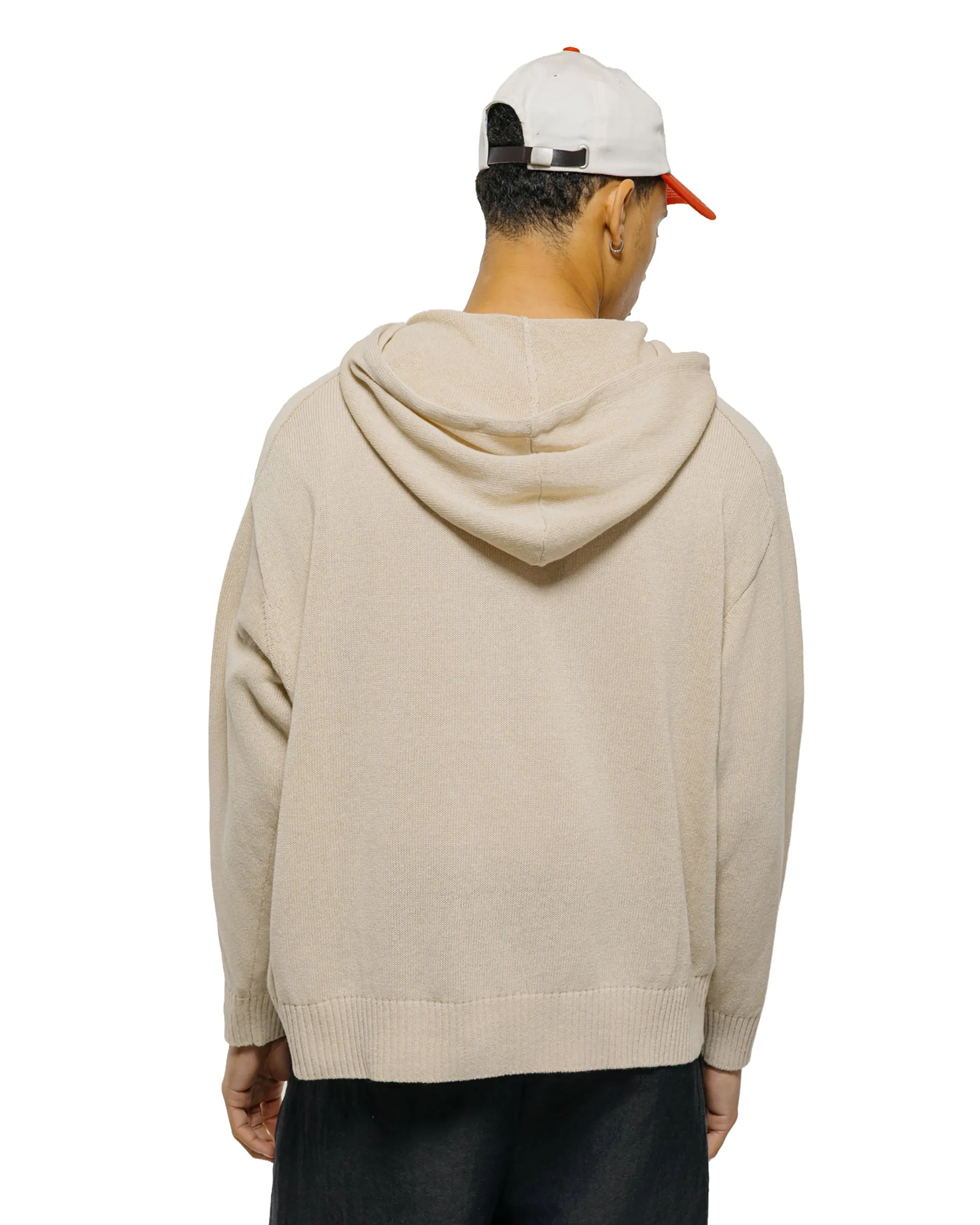 Universal Products Linen Knit Hoodie Ecru sold by Lost & Found product image thumbnail 3