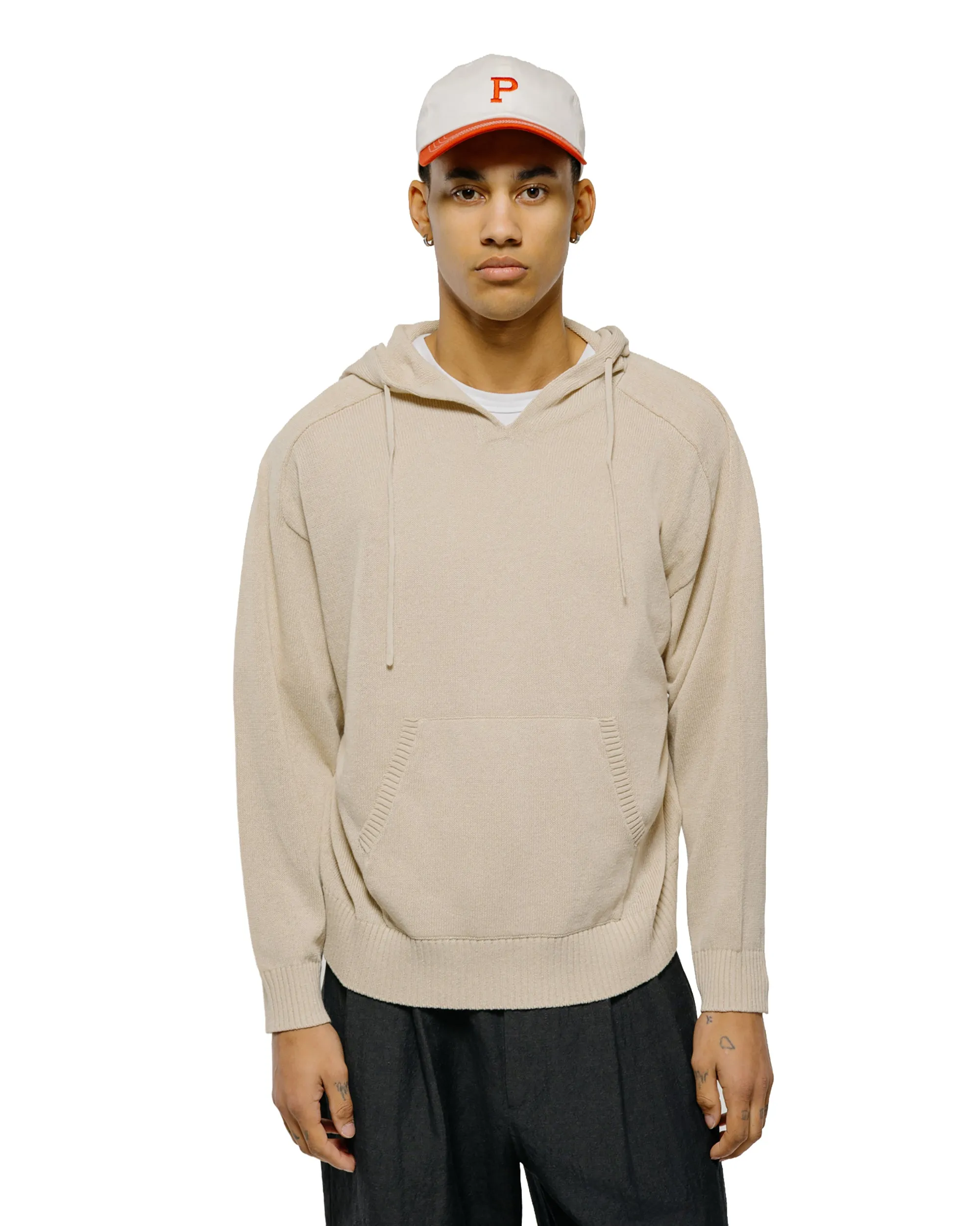 Universal Products Linen Knit Hoodie Ecru sold by Lost & Found product image thumbnail 2