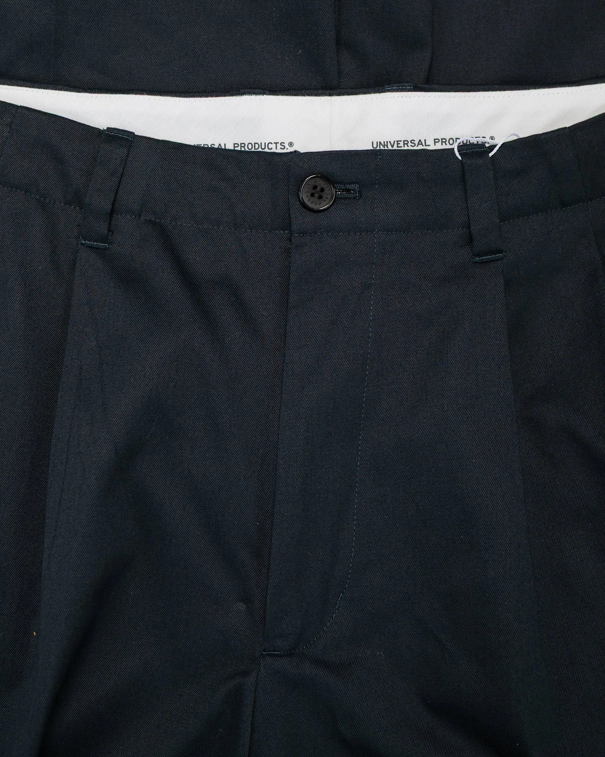 Universal Products 2Tuck Wide Chino Trouser Navy sold by Lost & Found product image thumbnail 5