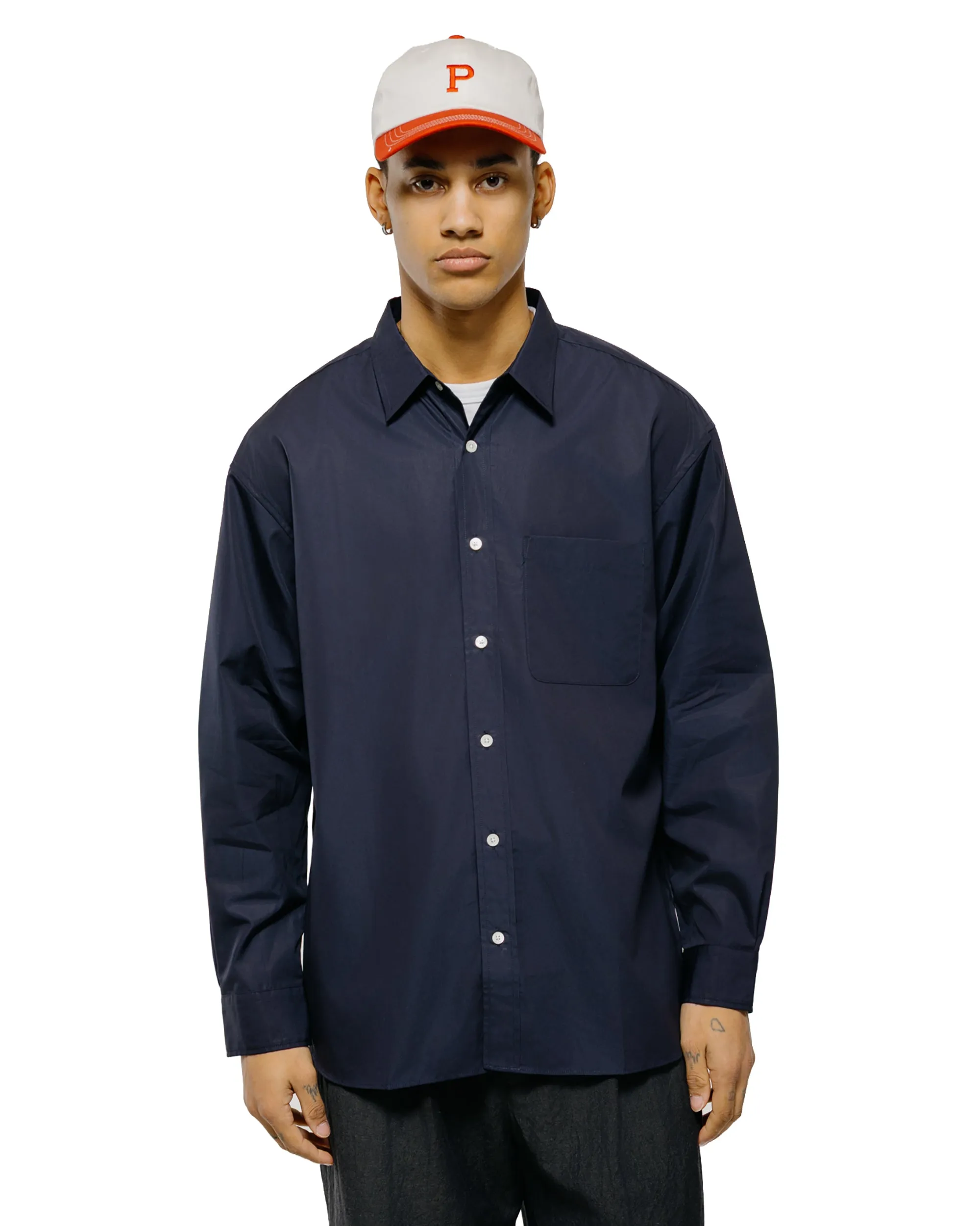 Universal Products L/S Regular Shirts Dark Navy sold by Lost & Found product image thumbnail 2