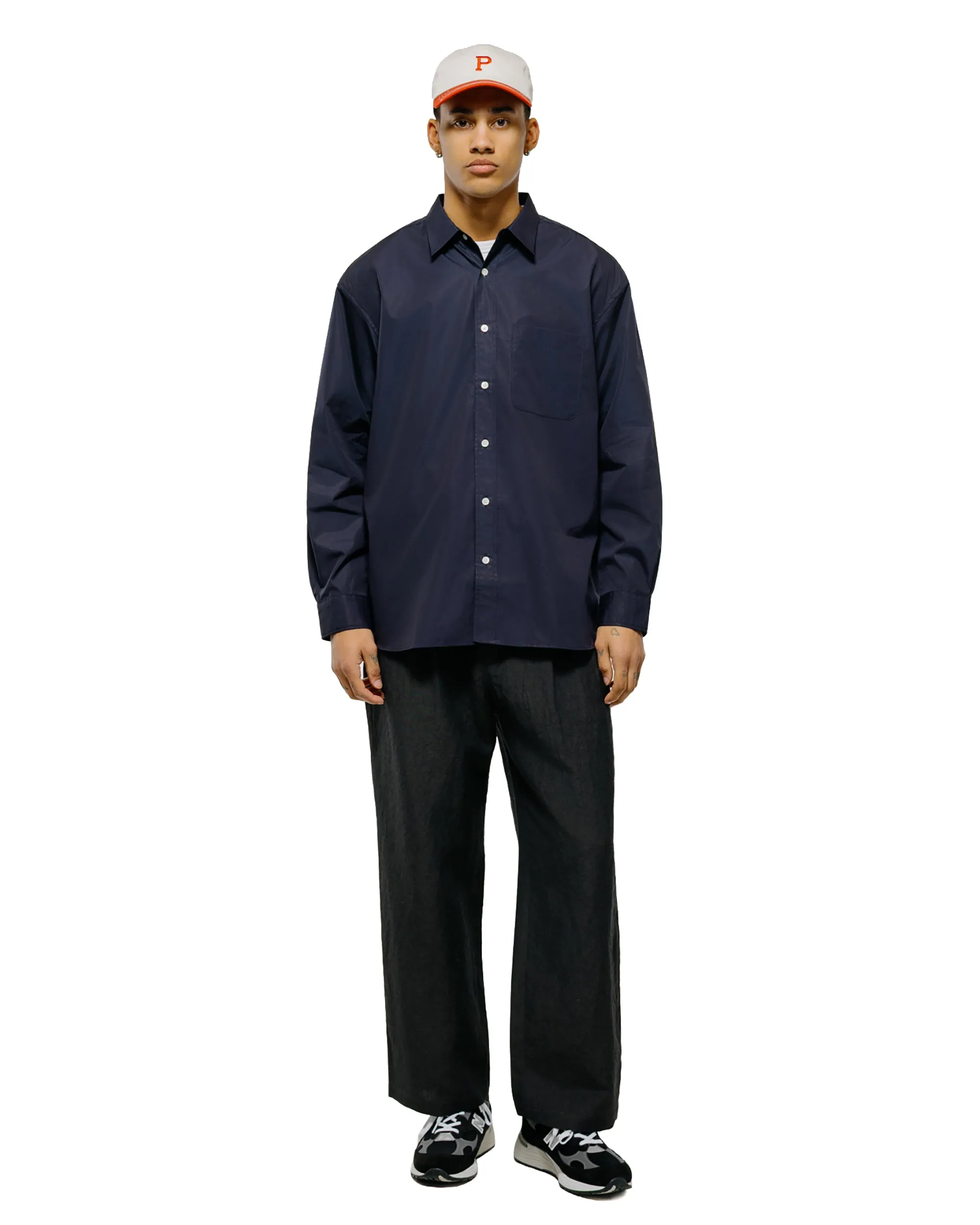 Universal Products L/S Regular Shirts Dark Navy sold by Lost & Found product image thumbnail 4