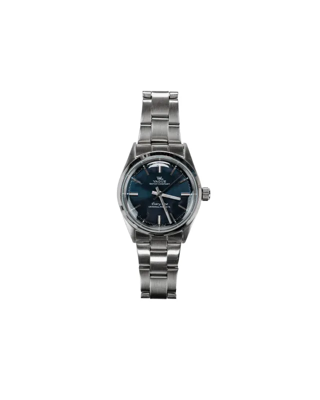 Universal Products Vague Watch Co. Every-One Non Date Navy made by Lost & Found