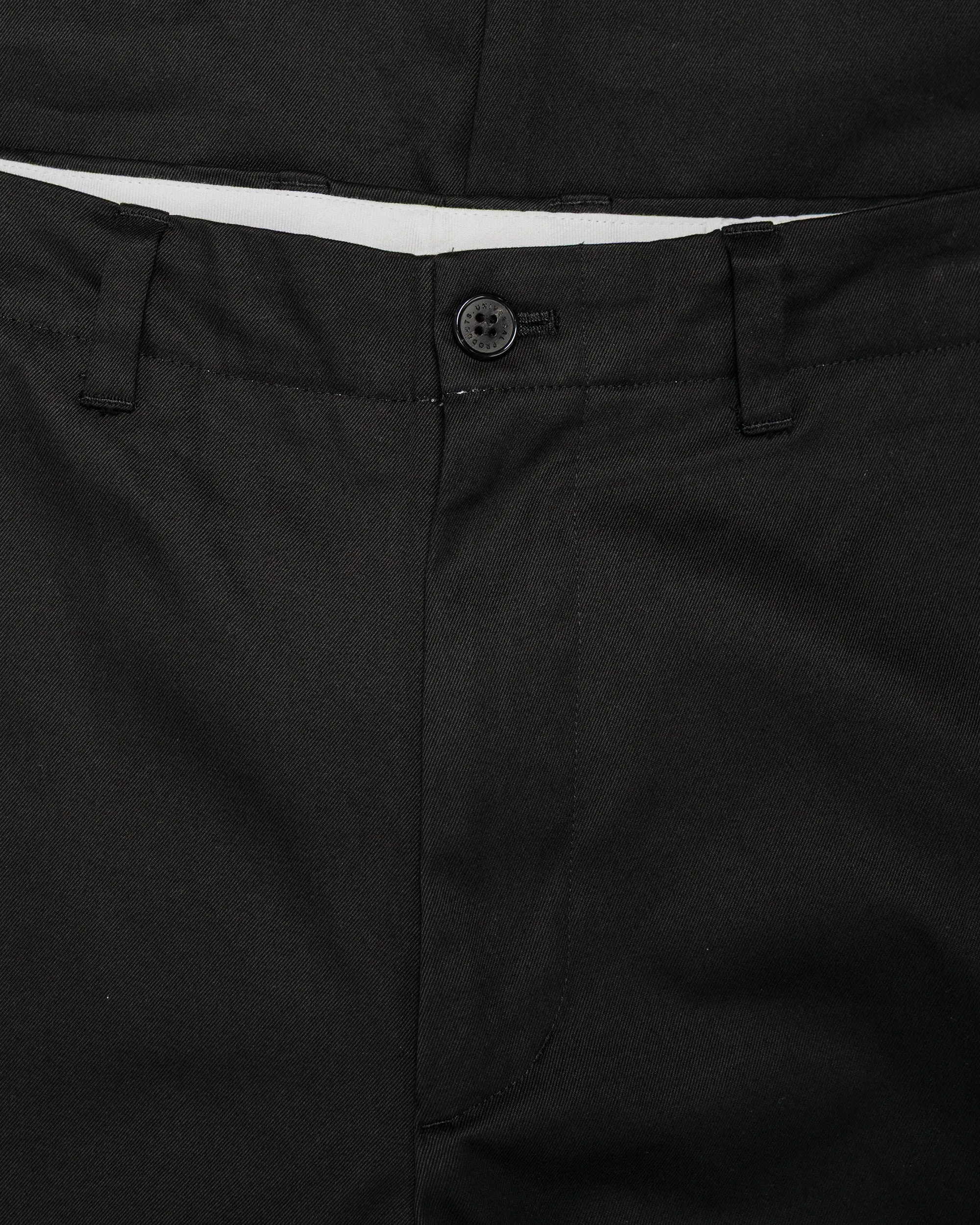 Universal Products No Tuck Chino Trousers Black sold by Lost & Found product image thumbnail 5