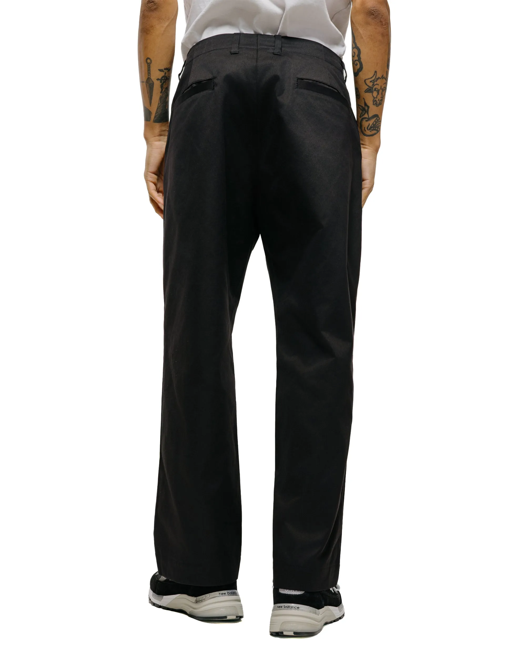 Universal Products No Tuck Chino Trousers Black sold by Lost & Found product image thumbnail 3