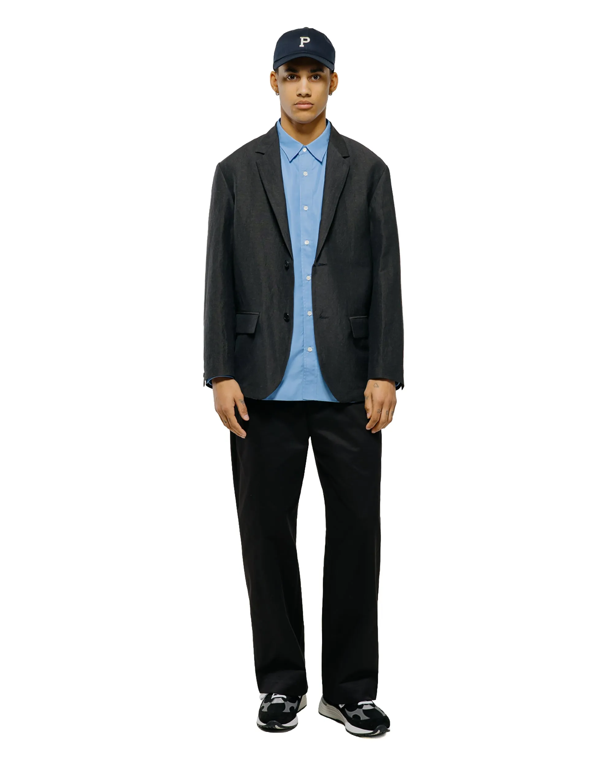 Universal Products No Tuck Chino Trousers Black sold by Lost & Found product image thumbnail 4