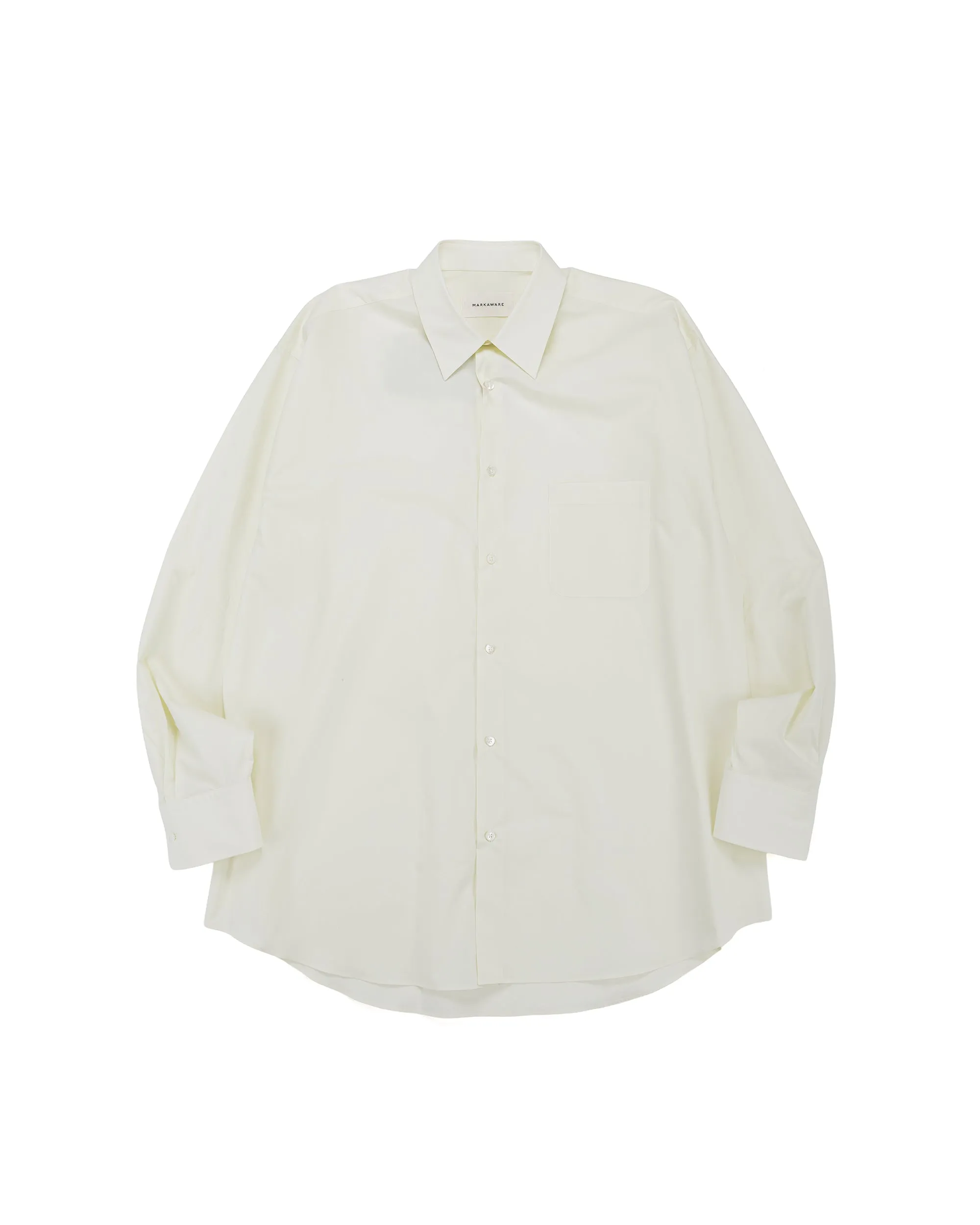 MARKAWARE Comfort Fit Shirt Organic Giza 80/1 Typewriter Lemon sold by Lost & Found