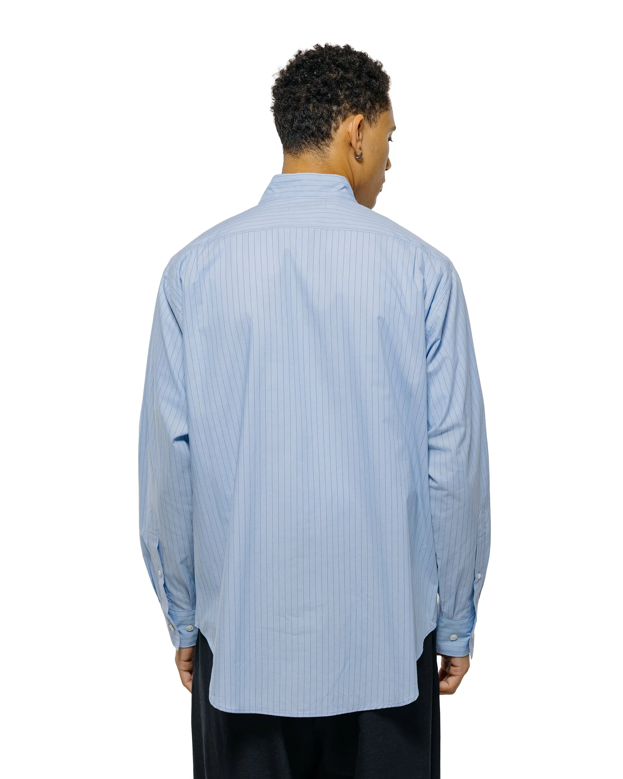 marka Regular Collar Shirt Organic Cotton Stripe Blue Stripe sold by Lost & Found product image thumbnail 3