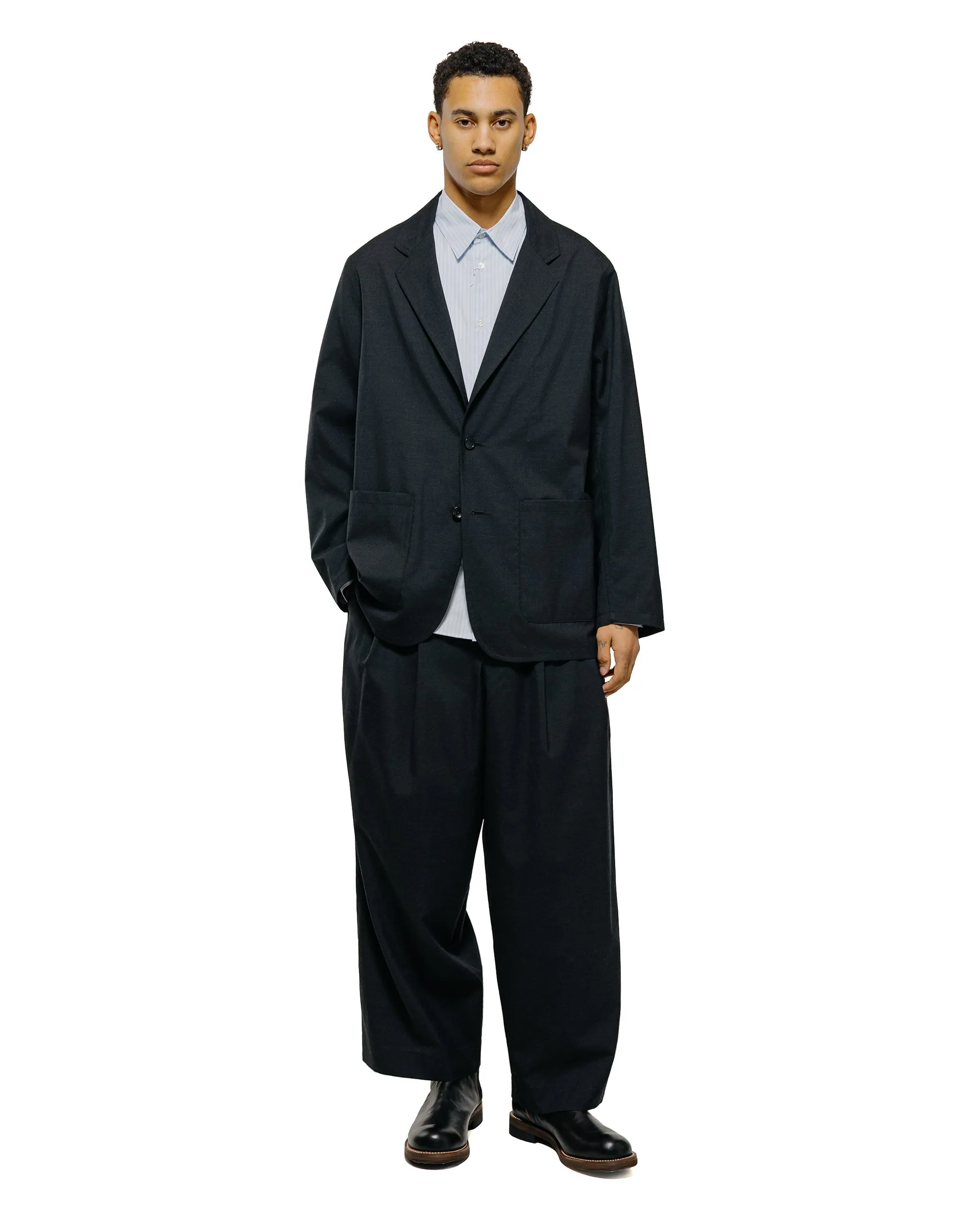 marka Regular Collar Shirt Organic Cotton Stripe Saxe Stripe sold by Lost & Found product image thumbnail 4