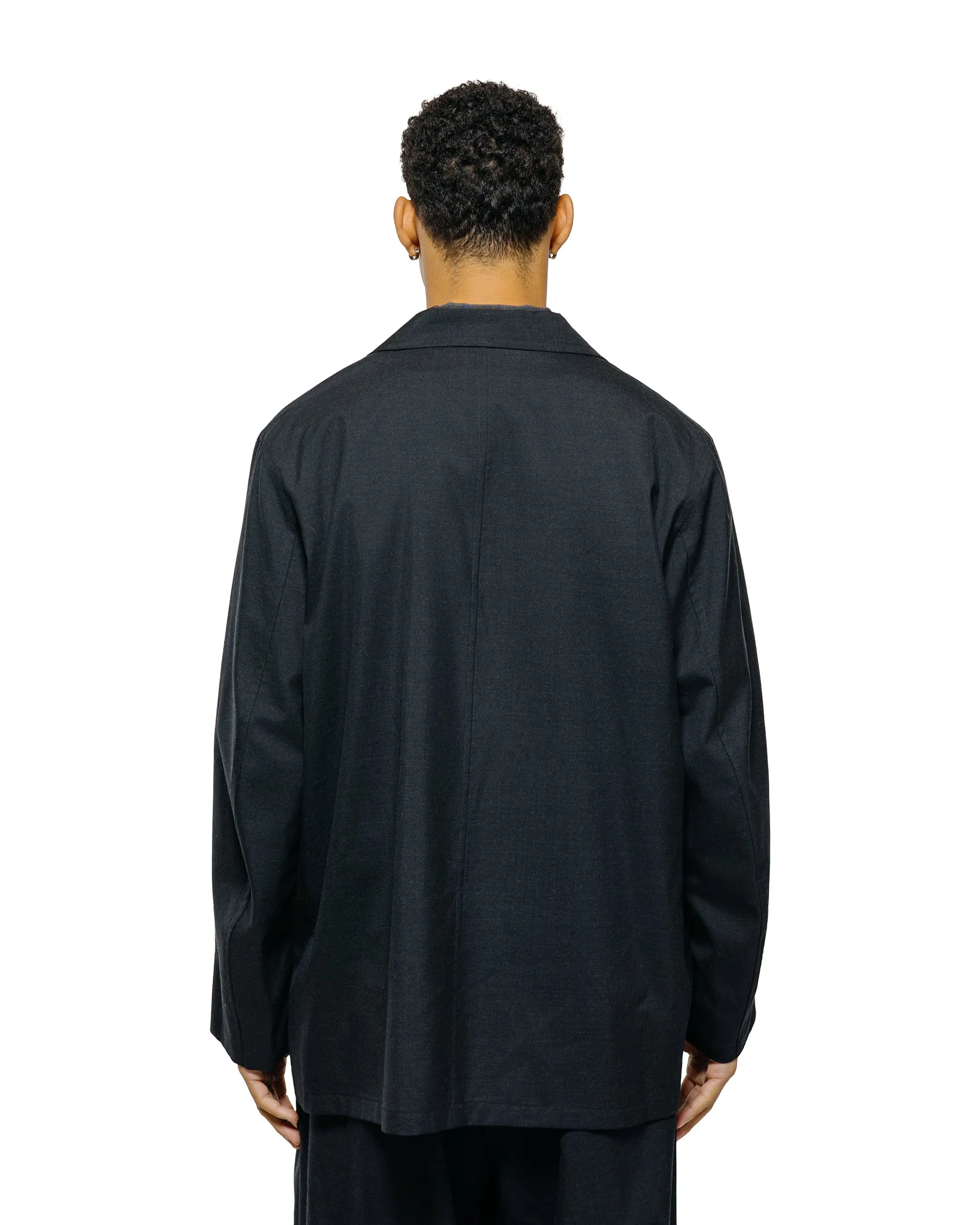 marka Stroll Around Jacket 2/72 Wool Tropical Washer Chambray Black sold by Lost & Found product image thumbnail 3