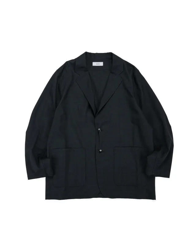 marka Stroll Around Jacket 2/72 Wool Tropical Washer Chambray Black sold by Lost & Found