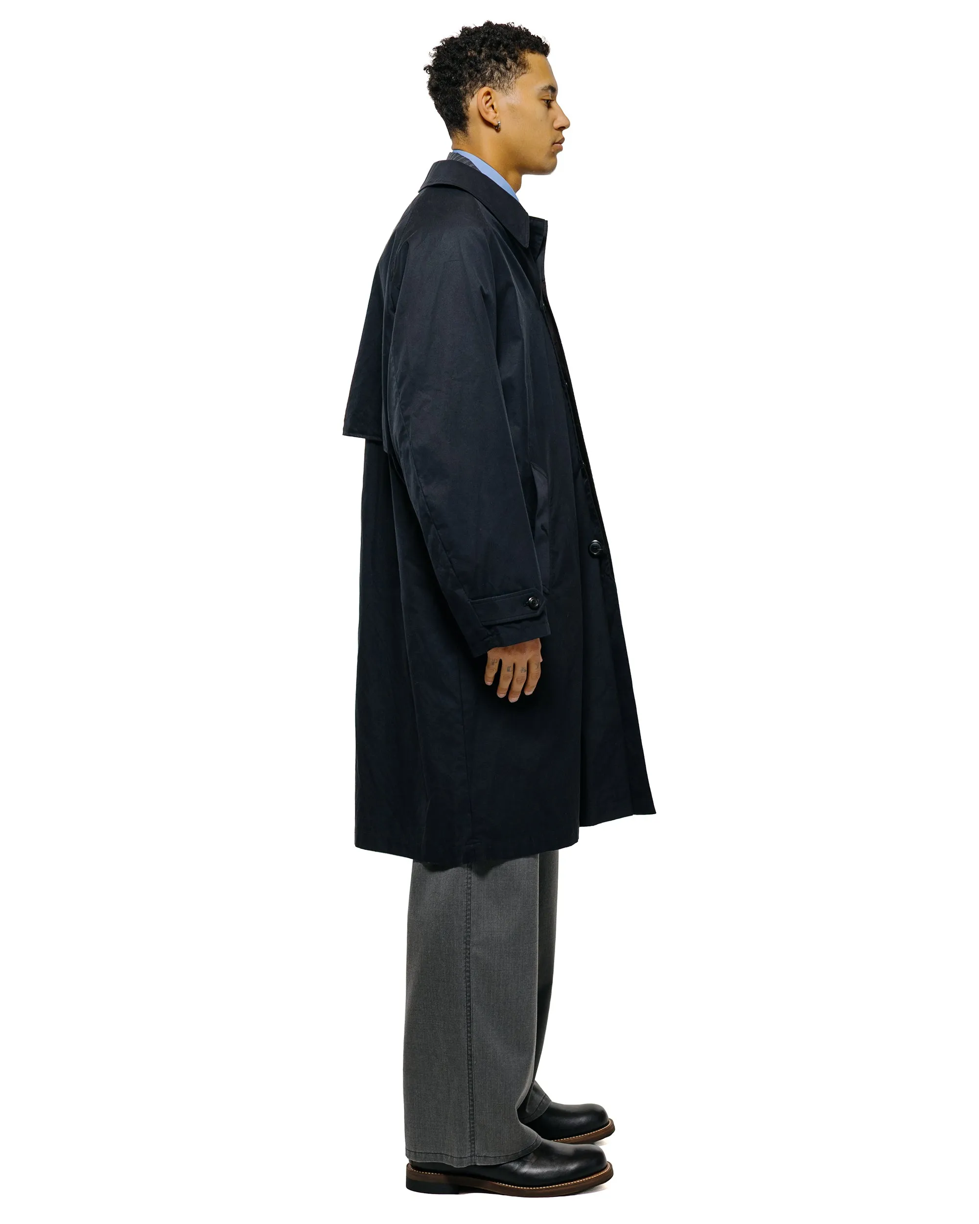 marka Raglan Sleeve Coat Organic 60/2 Gabardine Bio Black sold by Lost & Found product image thumbnail 3