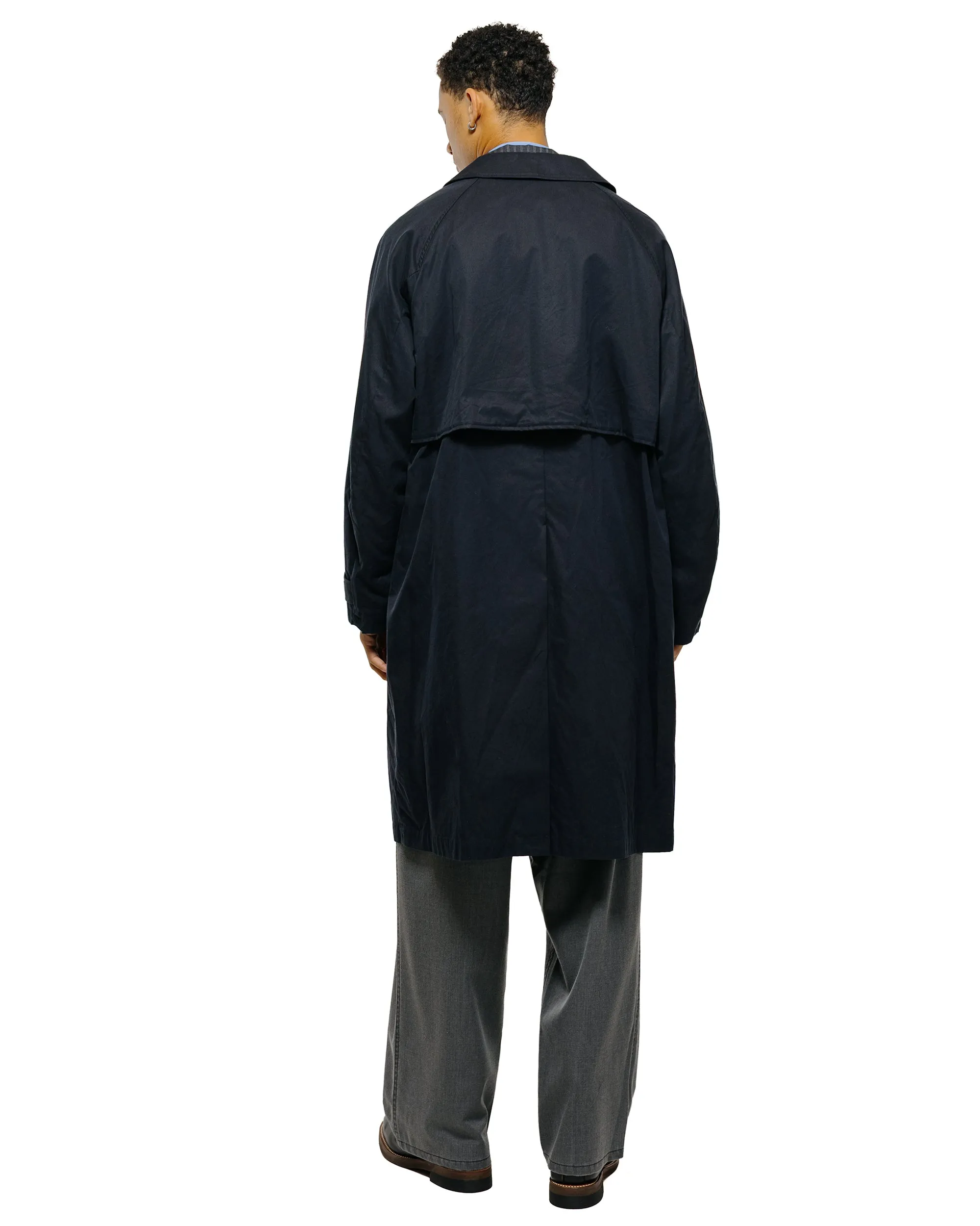 marka Raglan Sleeve Coat Organic 60/2 Gabardine Bio Black sold by Lost & Found product image thumbnail 4