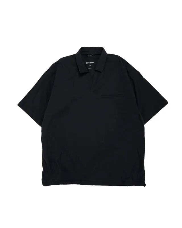 Goldwin Stretch Bilo S/S Pullover Black made by Goldwin
