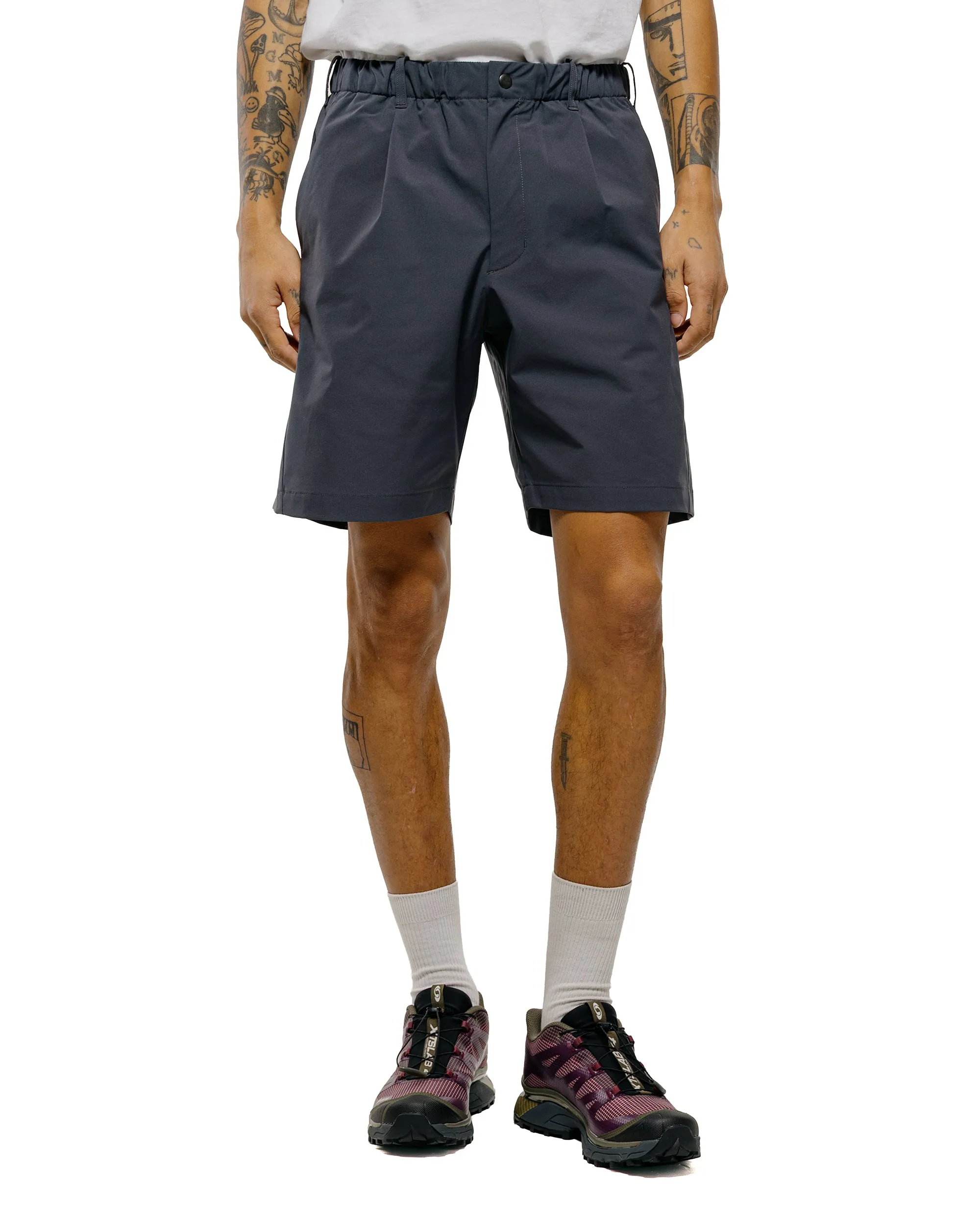 Goldwin One Tuck Light Stretch Shorts Ebony Gray sold by Lost & Found product image thumbnail 2