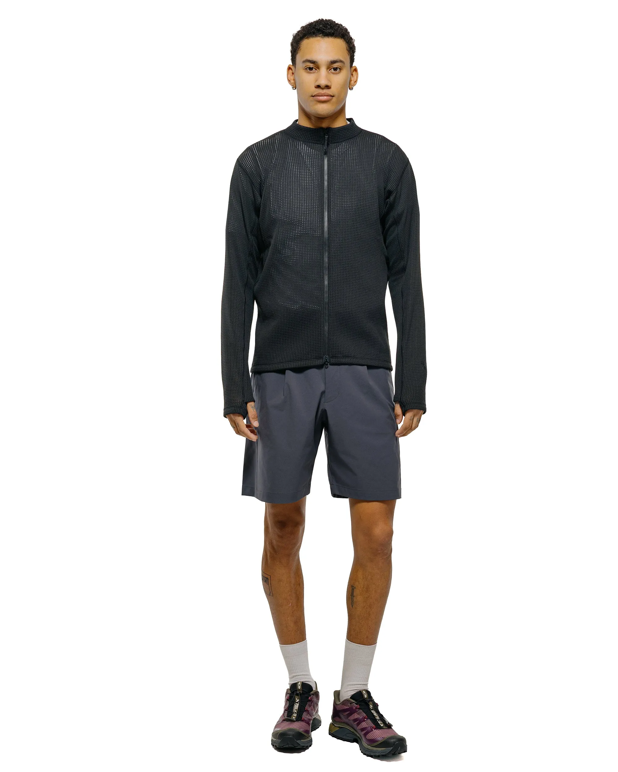 Goldwin One Tuck Light Stretch Shorts Ebony Gray sold by Lost & Found product image thumbnail 4