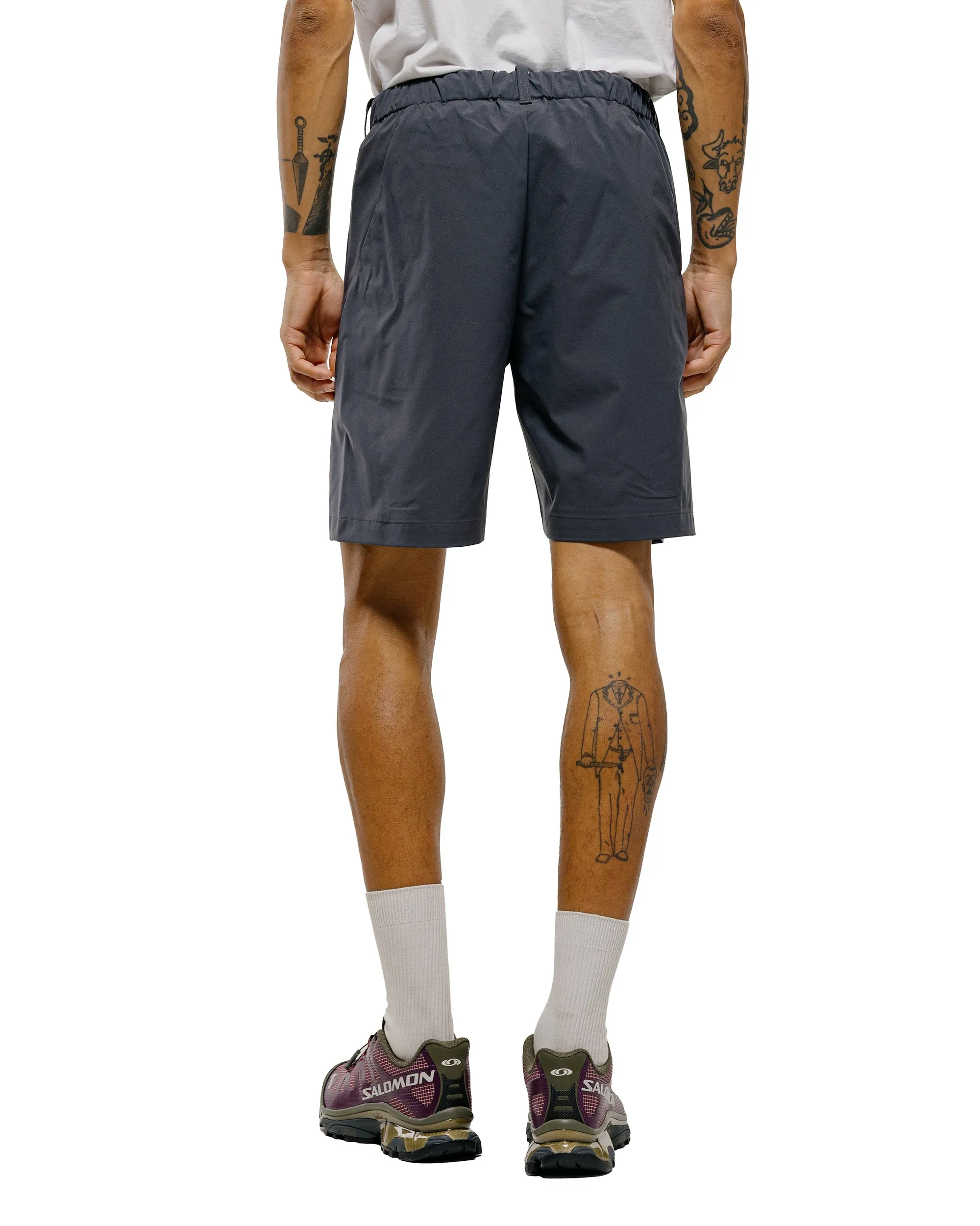 Goldwin One Tuck Light Stretch Shorts Ebony Gray sold by Lost & Found product image thumbnail 3