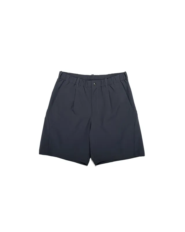 Goldwin One Tuck Light Stretch Shorts Ebony Gray made by Goldwin