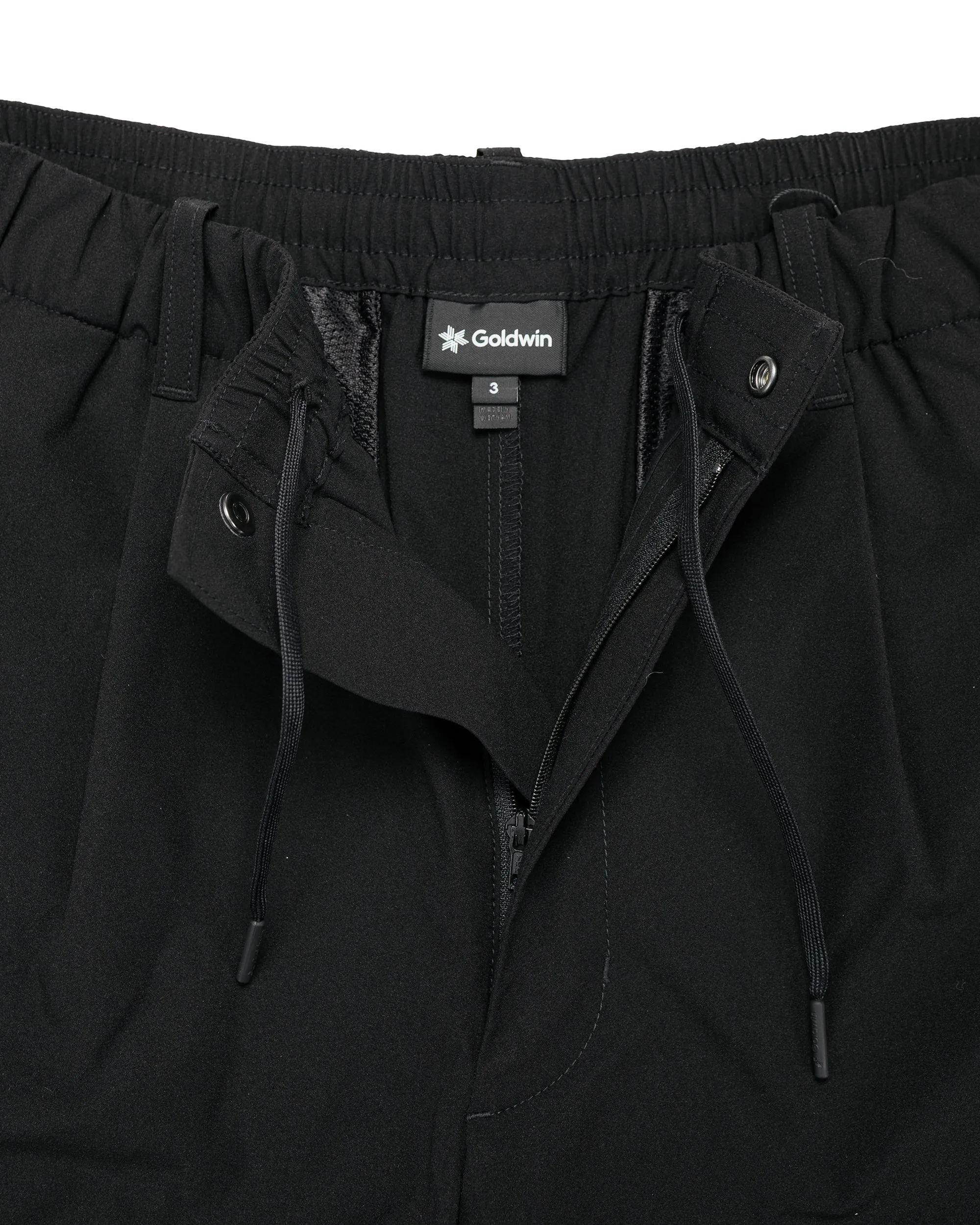 Goldwin One Tuck Light Stretch Shorts Black sold by Lost & Found product image thumbnail 5