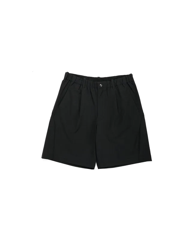 Goldwin One Tuck Light Stretch Shorts Black sold by Lost & Found