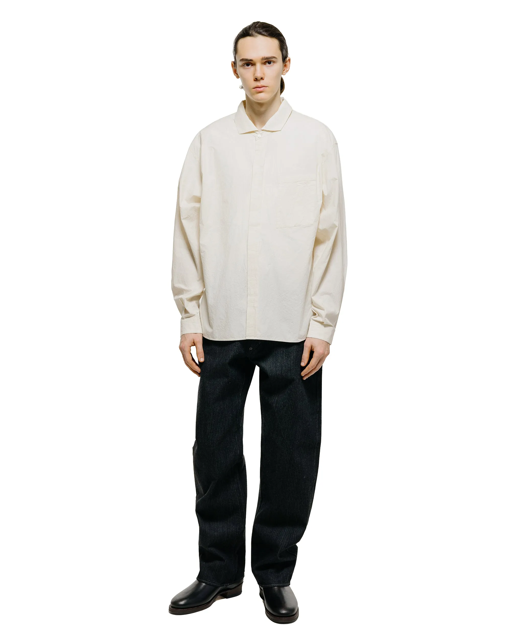 MotivMfg Shura Shirt Cotton Hemp Broadcloth/Natural sold by Lost & Found product image thumbnail 4