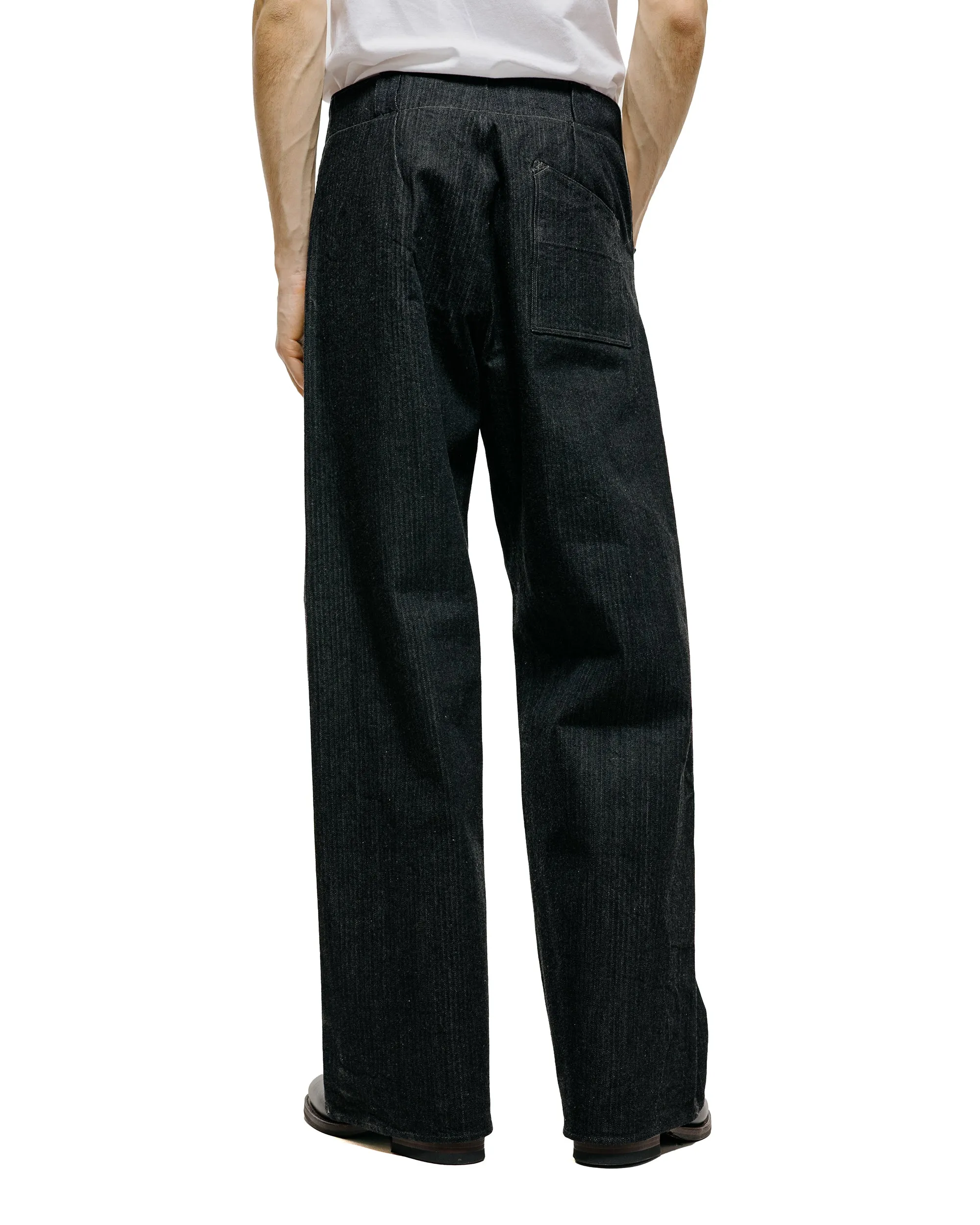 MotivMfg Doric Denim Trousers Original Herringbone Denim/Black sold by Lost & Found product image thumbnail 3