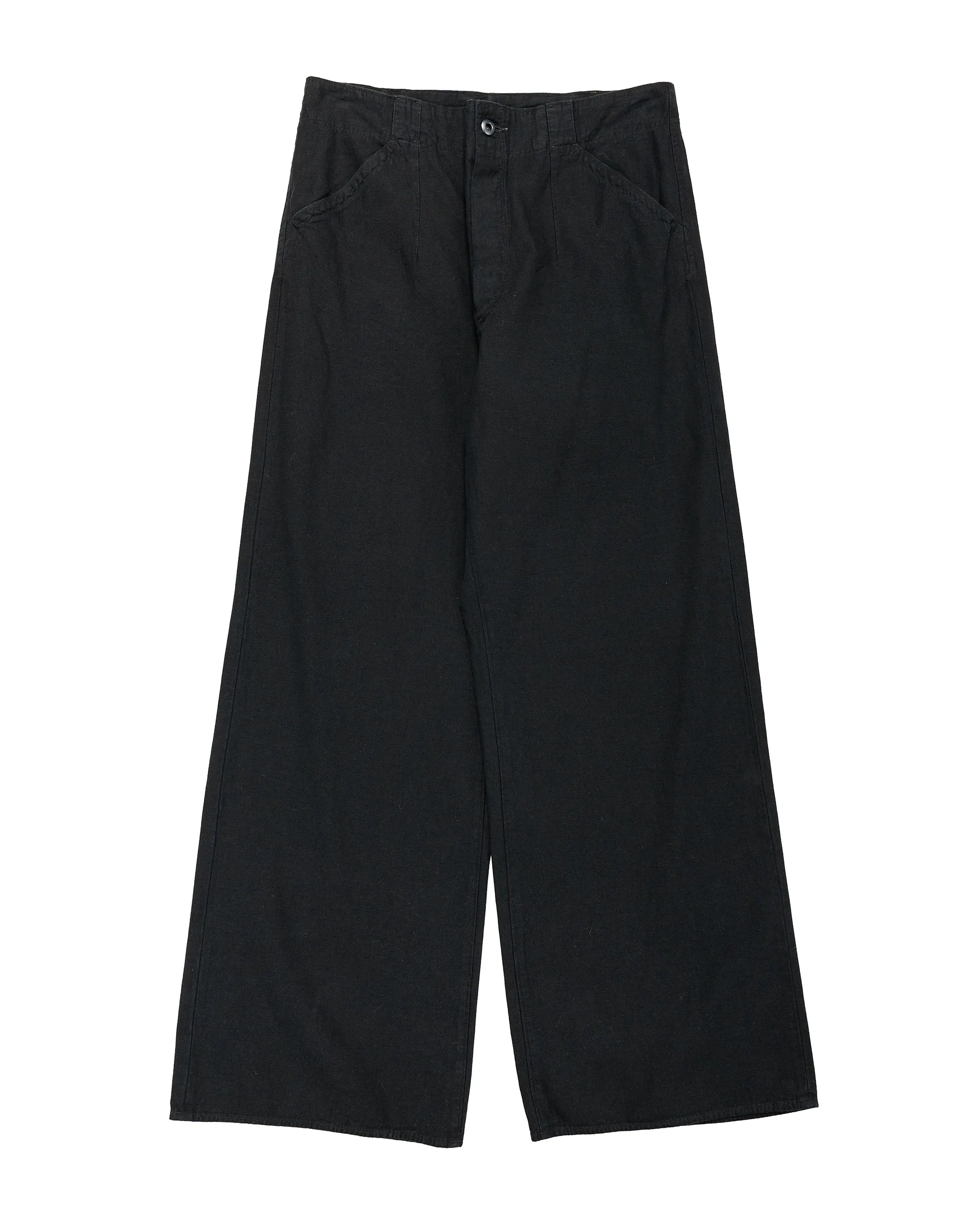 MotivMfg Doric Denim Trousers Cotton Hemp Lightweight Denim/Black sold by Lost & Found