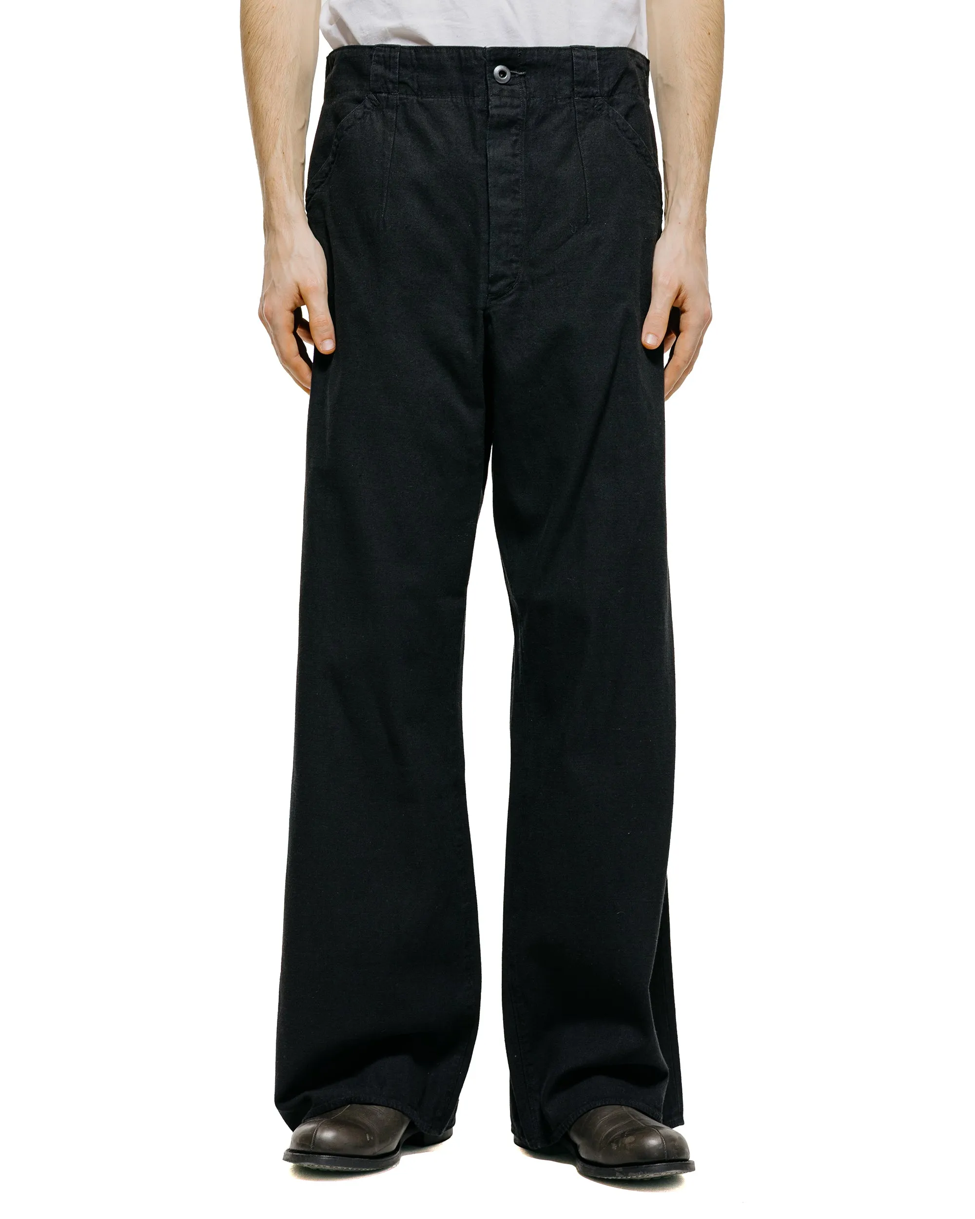 MotivMfg Doric Denim Trousers Cotton Hemp Lightweight Denim/Black sold by Lost & Found product image thumbnail 2