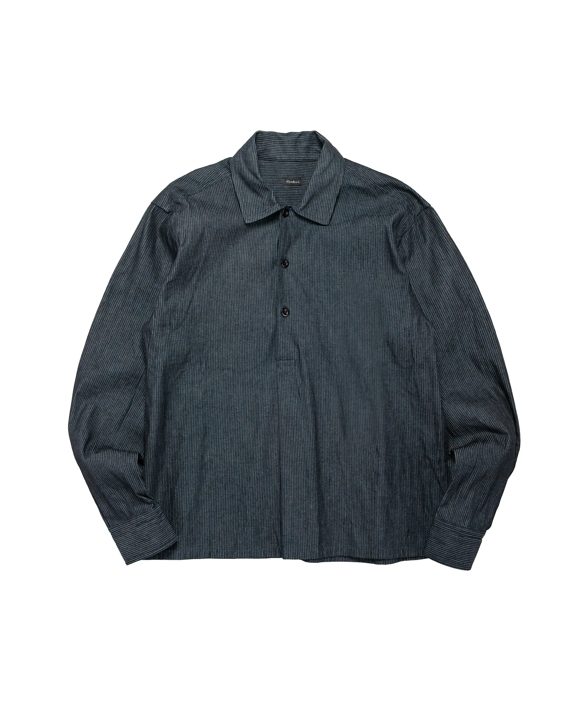 Conkers Night Shirt Striped Cotton Navy sold by Lost & Found