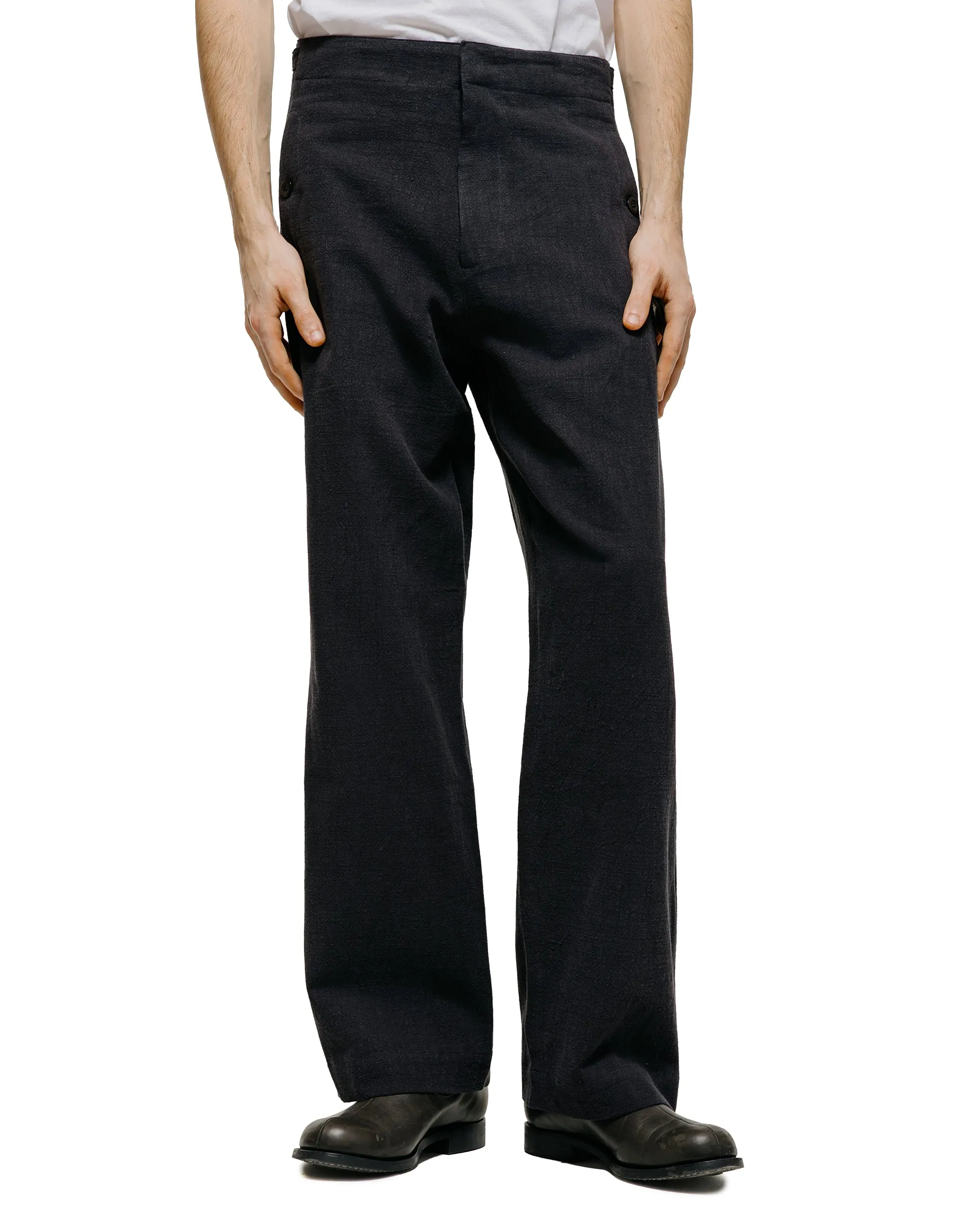 Conkers Tavern Trousers Ramie Charcoal sold by Lost & Found product image thumbnail 2