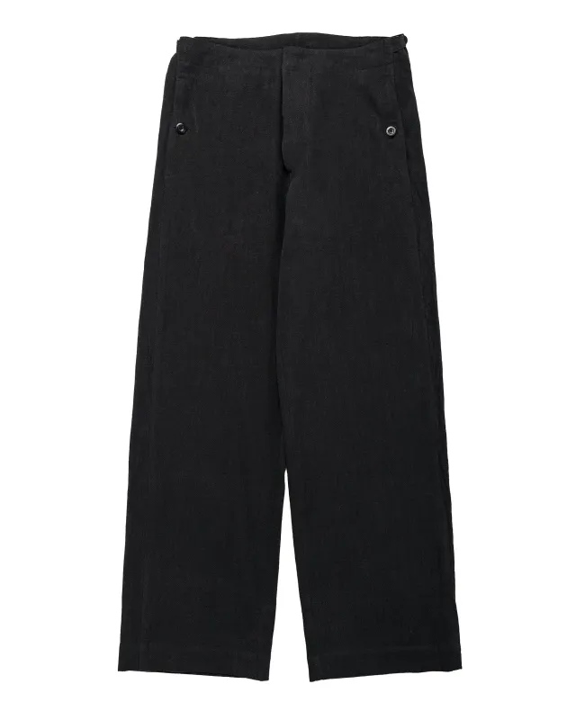 Conkers Tavern Trousers Ramie Charcoal made by Lost & Found