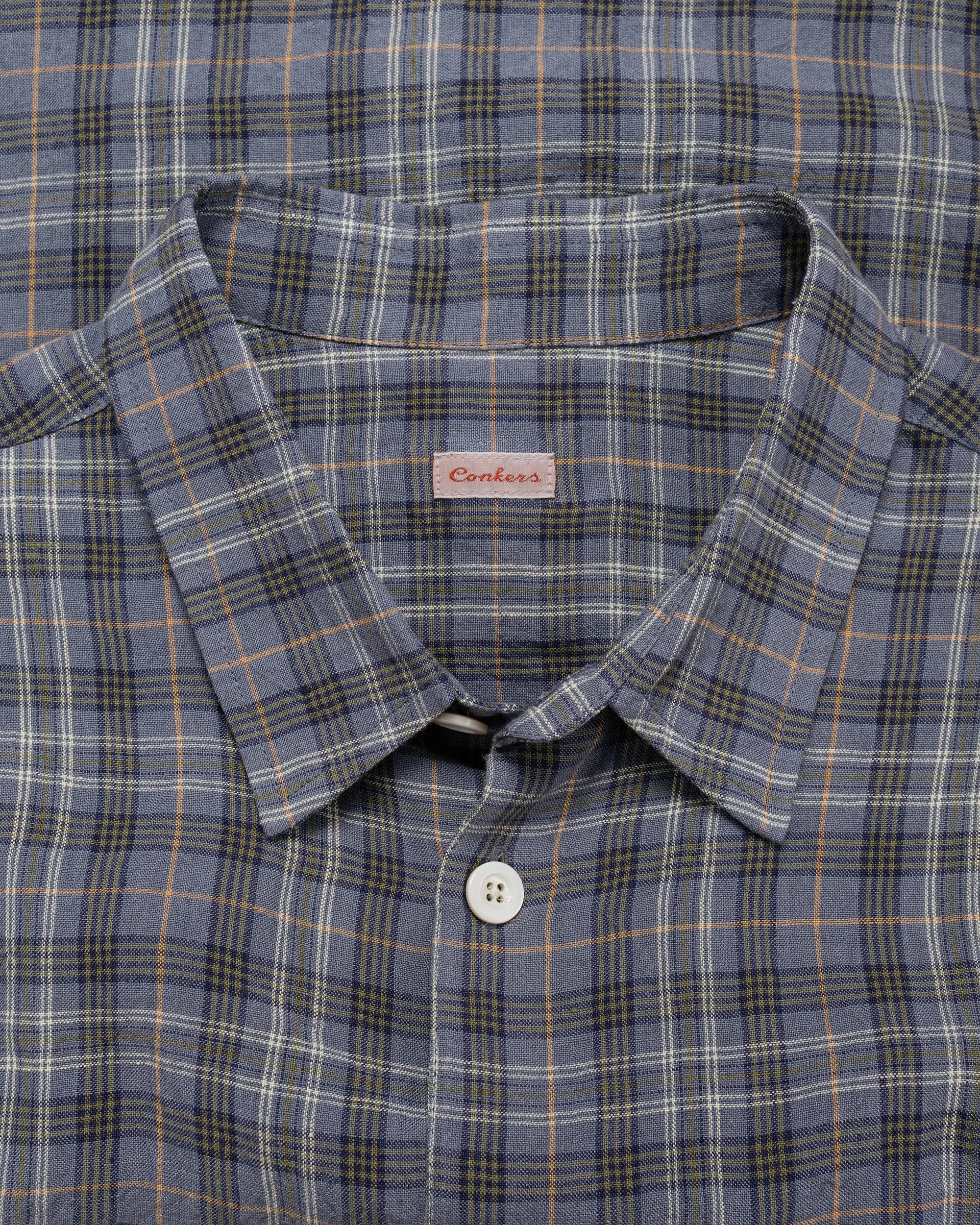 Conkers Farmer Shirt Irish Linen Sloe sold by Lost & Found product image thumbnail 5