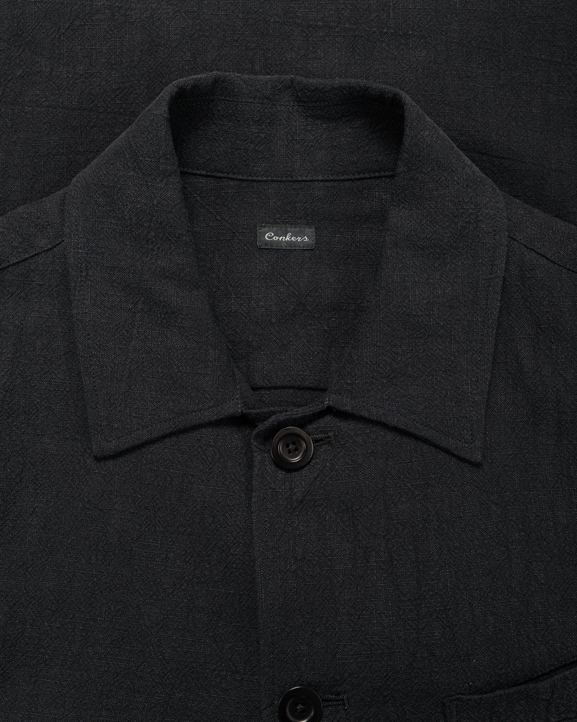 Conkers Field Shirt Ramie Charcoal sold by Lost & Found product image thumbnail 5