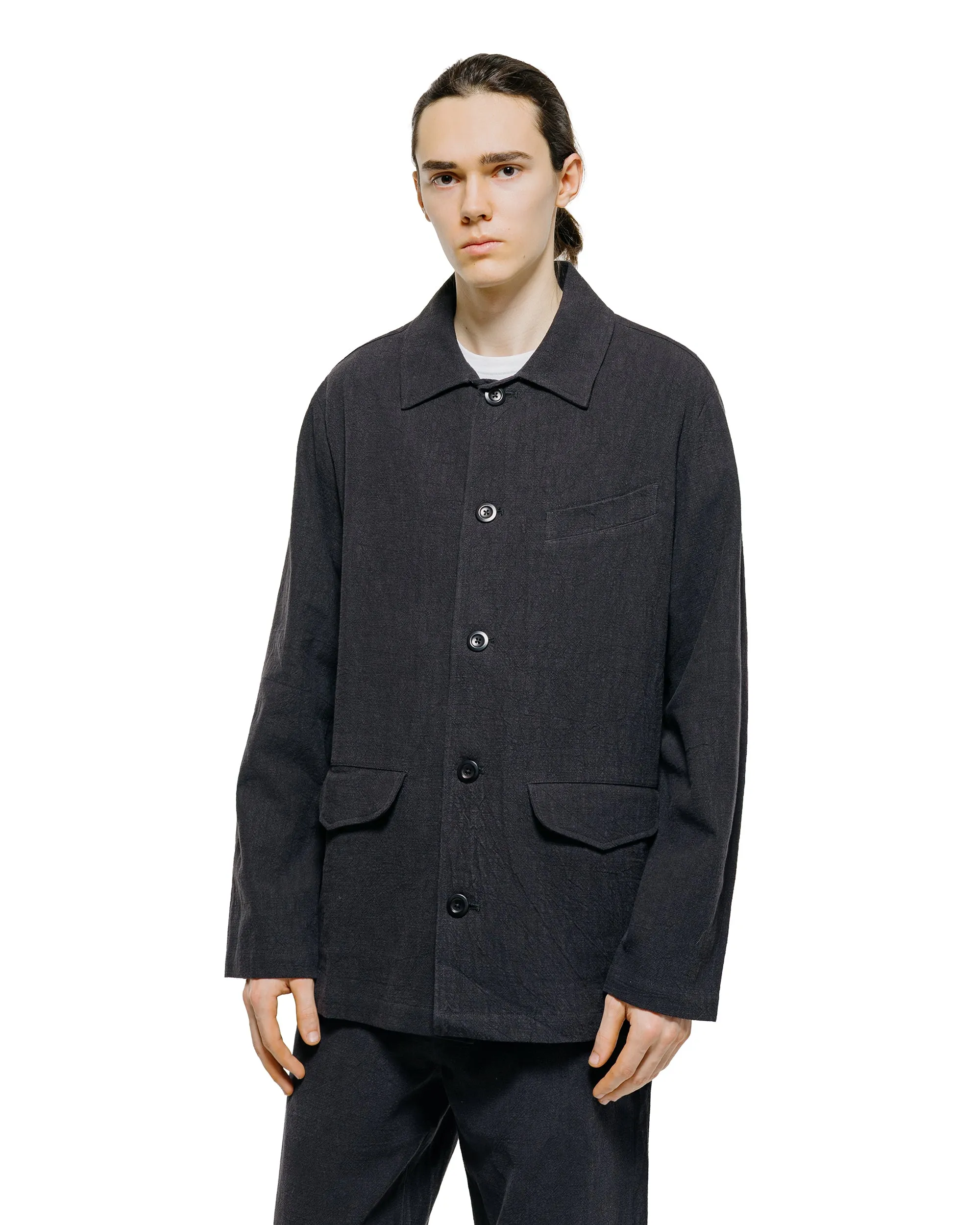 Conkers Field Shirt Ramie Charcoal sold by Lost & Found product image thumbnail 2