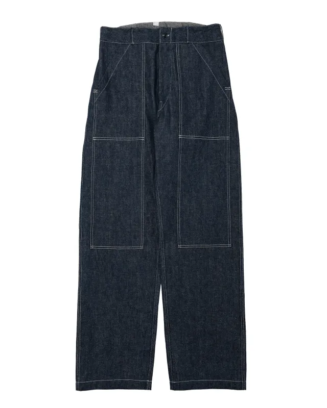 Warehouse Lot. 1239 1930's WPA Double Knee Denim Trousers Indigo Denim sold by Lost & Found