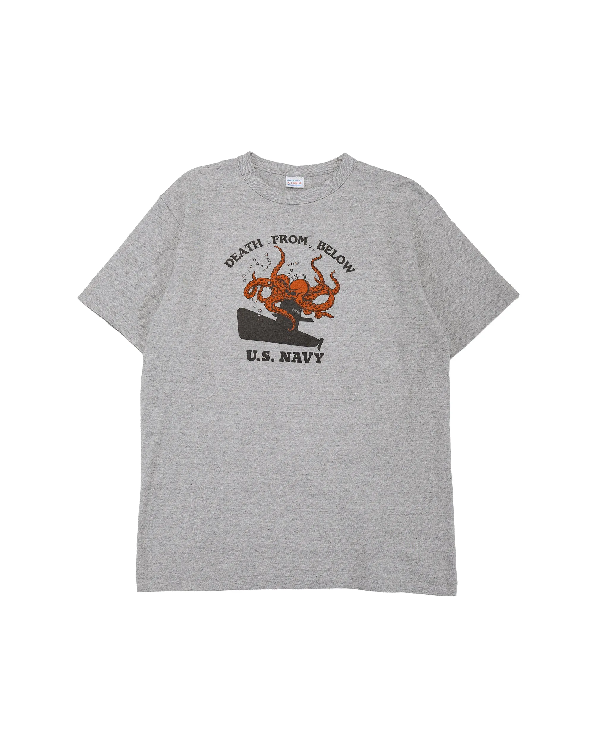 Warehouse Lot. 4096 88/12 Heather Crew Neck T Death From Below Gray sold by Lost & Found