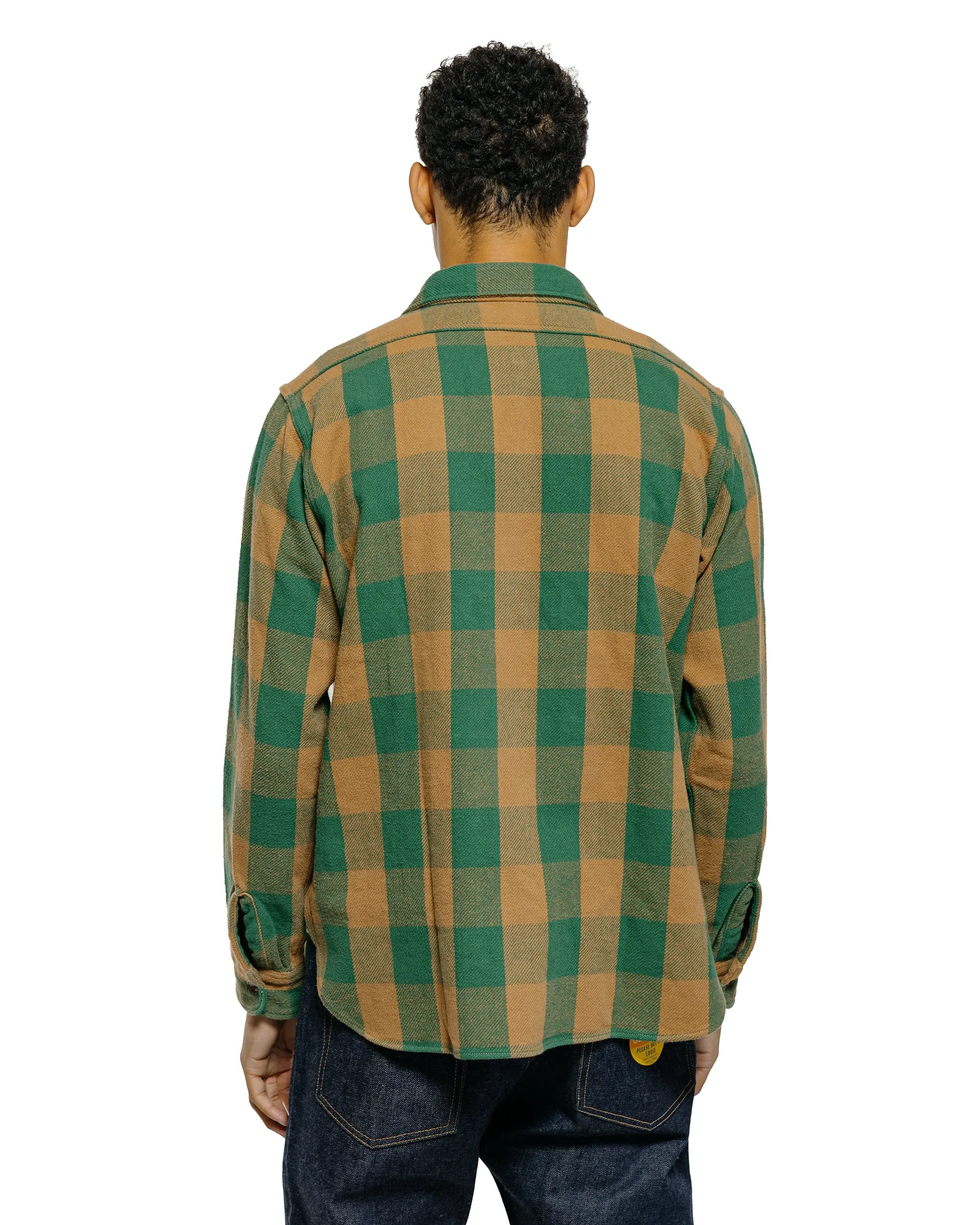 Warehouse Lot. 3104 Flannel Shirts O/W Pattern A Green sold by Lost & Found product image thumbnail 3