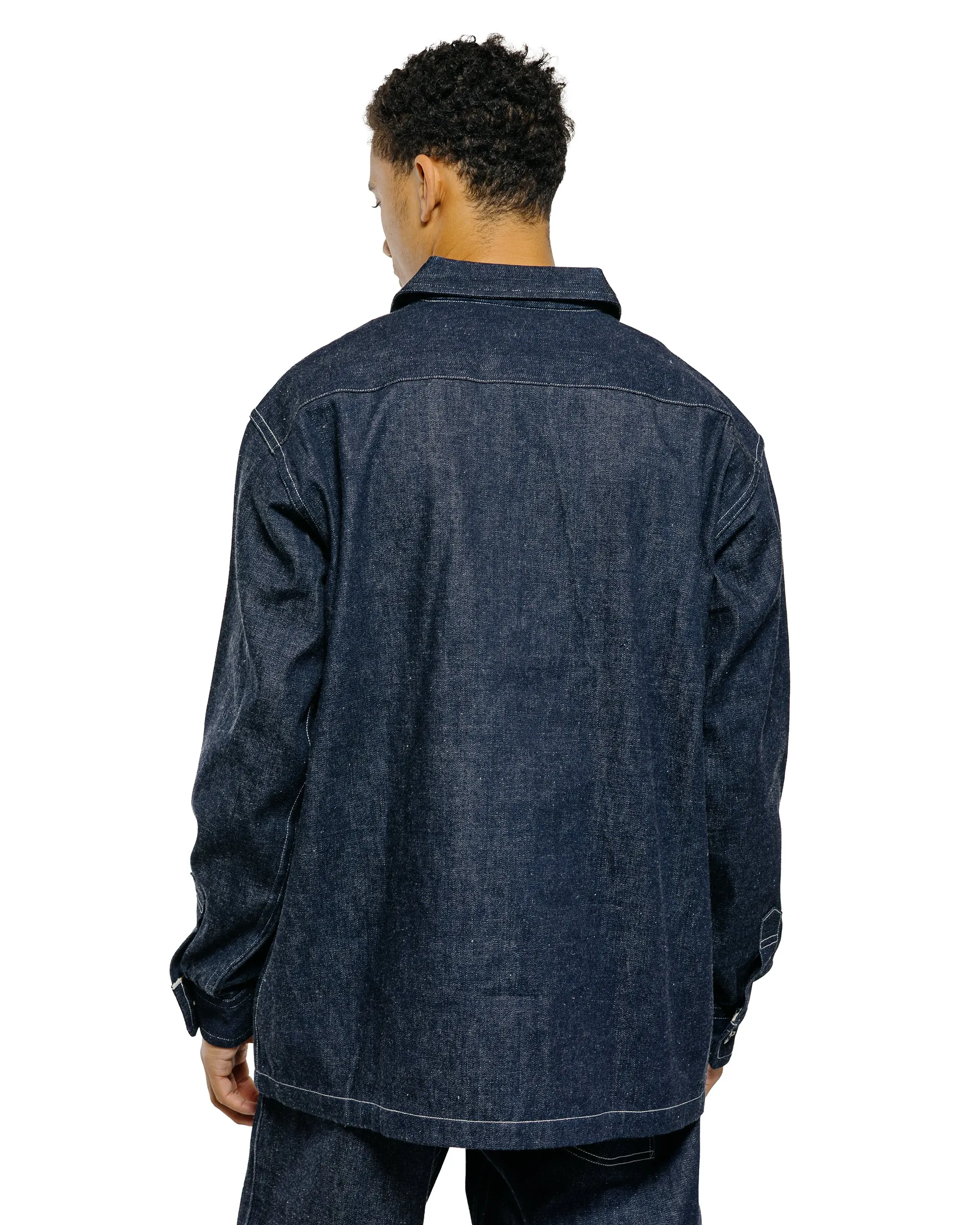 Warehouse Lot. 3063 1930's WPA One Pocket Pullover Shirt Indigo Denim sold by Lost & Found product image thumbnail 3