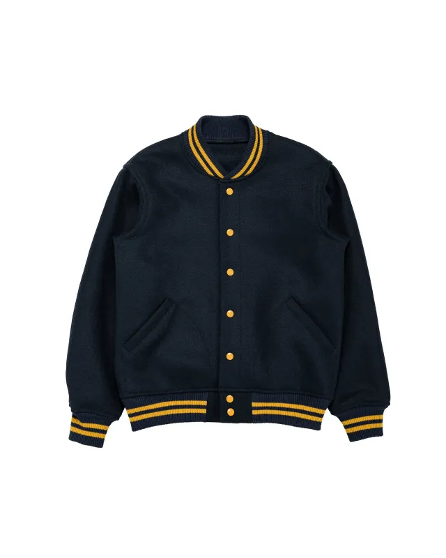 Warehouse Lot. 2240 1950's Navy Varsity Jacket Plain Navy sold by Lost & Found
