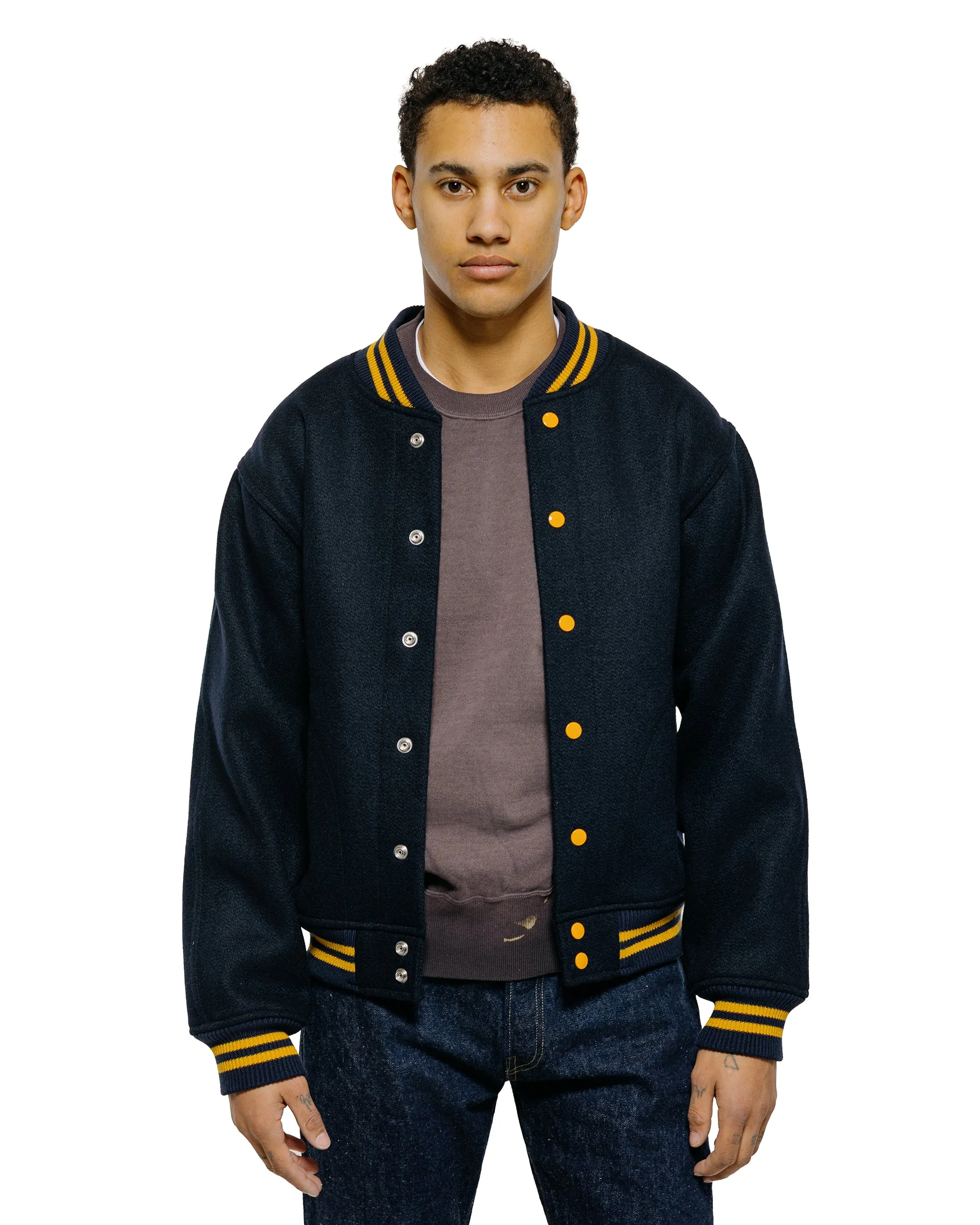 Warehouse Lot. 2240 1950's Navy Varsity Jacket Plain Navy sold by Lost & Found product image thumbnail 2