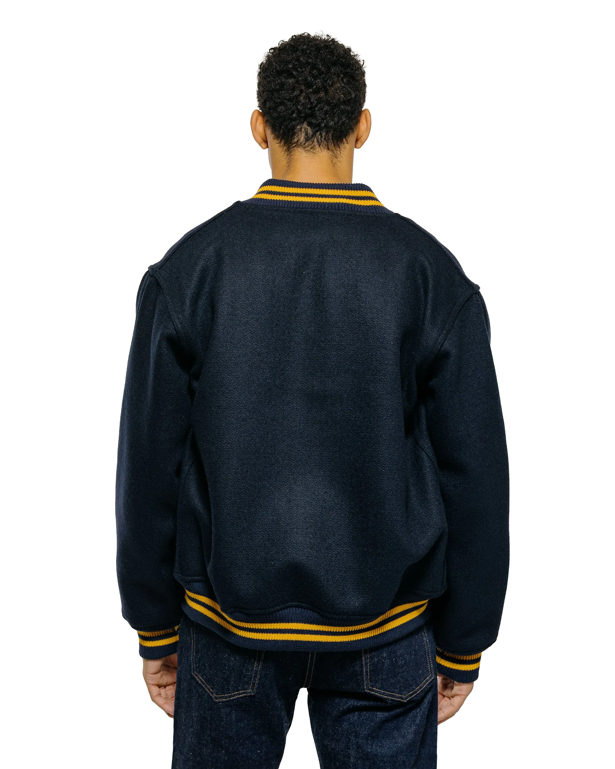 Warehouse Lot. 2240 1950's Navy Varsity Jacket Plain Navy sold by Lost & Found product image thumbnail 3