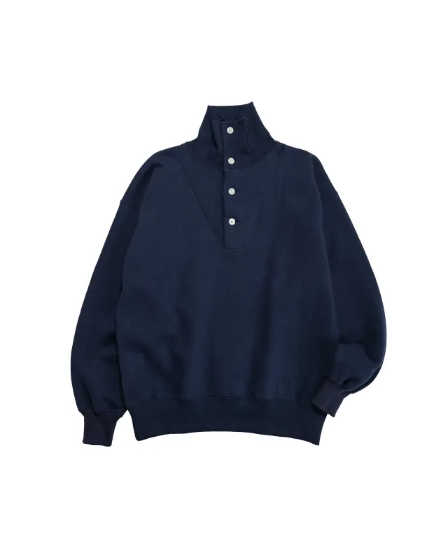 The Real McCoy's MC25110 10 oz. Loopwheel Cruiser Sweatshirt Navy made by The Real McCoy's