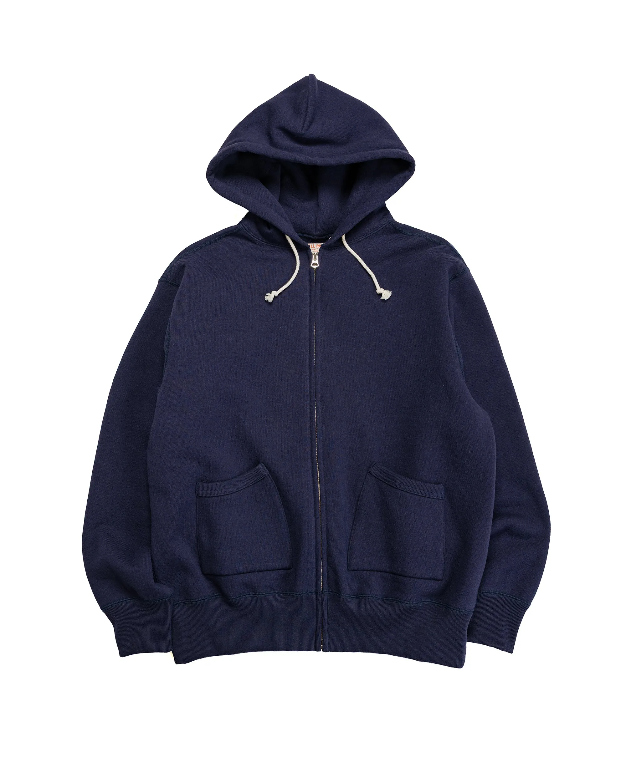 The Real McCoy’s MC25106 12 Oz. Ball Park F/Z Hooded Sweatshirt L.Navy sold by Lost & Found
