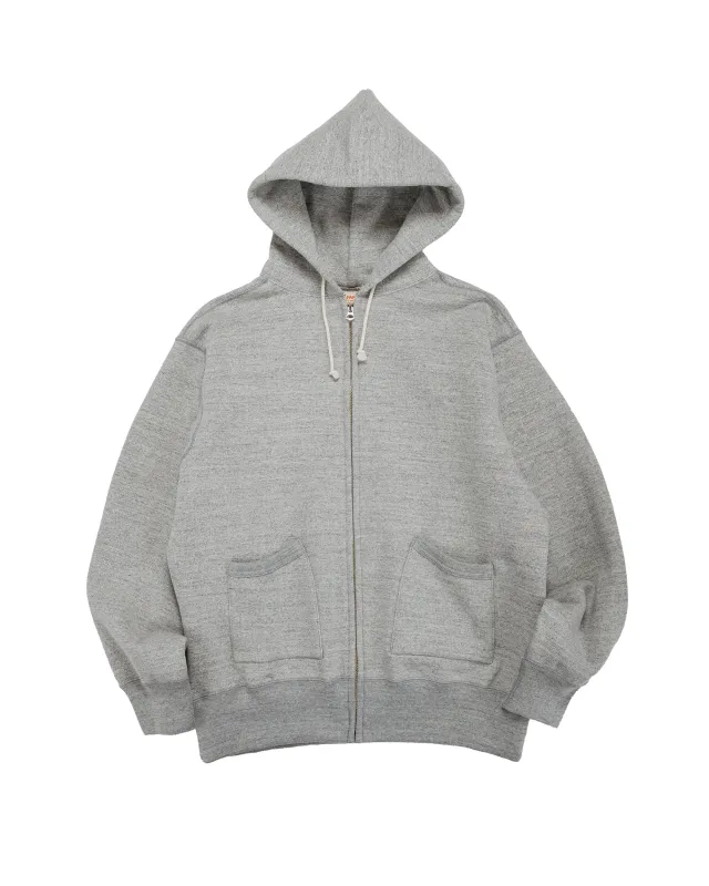 The Real McCoy’s MC25106 12 Oz. Ball Park F/Z Hooded Sweatshirt M.Gray sold by Lost & Found