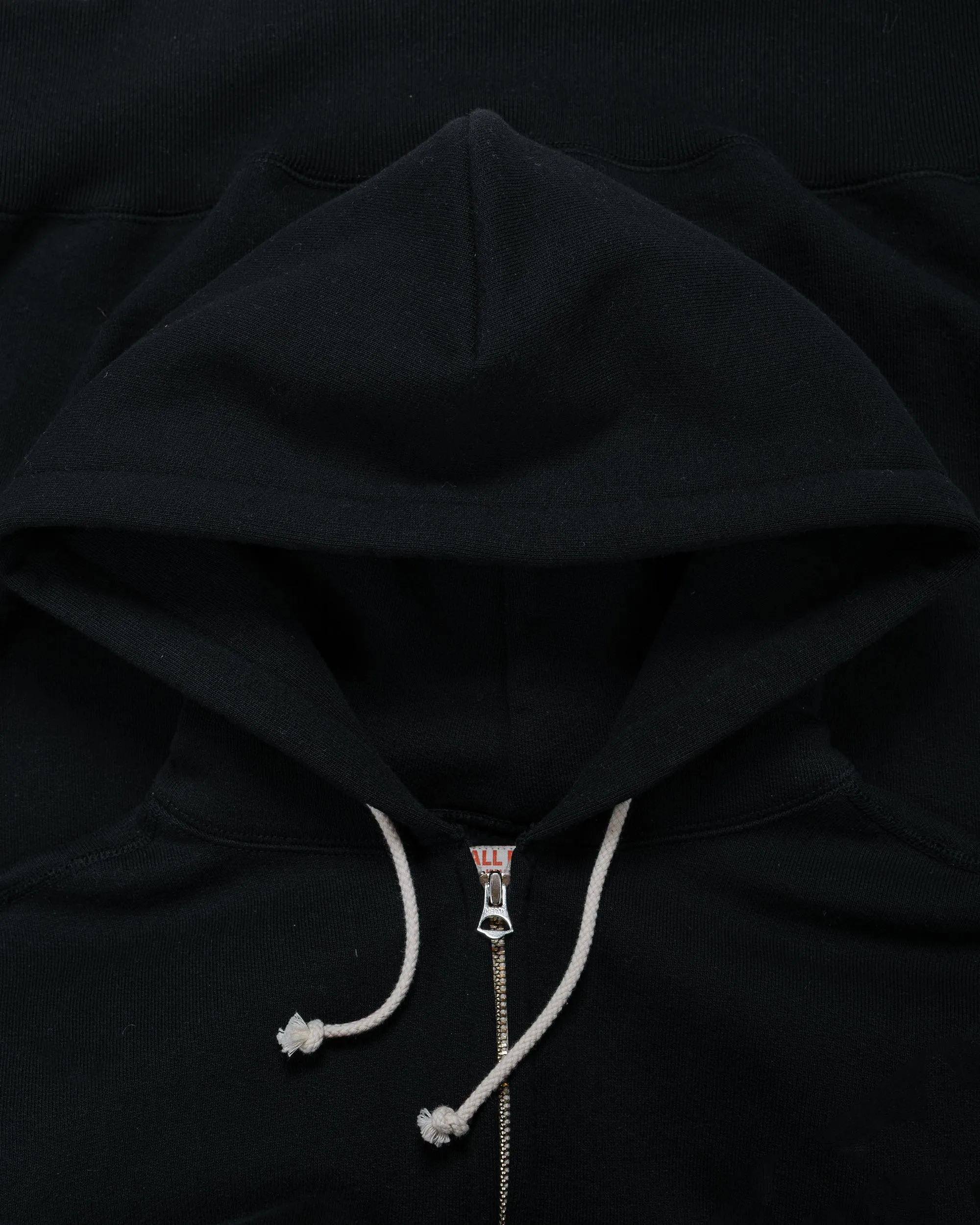The Real McCoy’s MC25106 12 Oz. Ball Park F/Z Hooded Sweatshirt Black sold by Lost & Found product image thumbnail 5